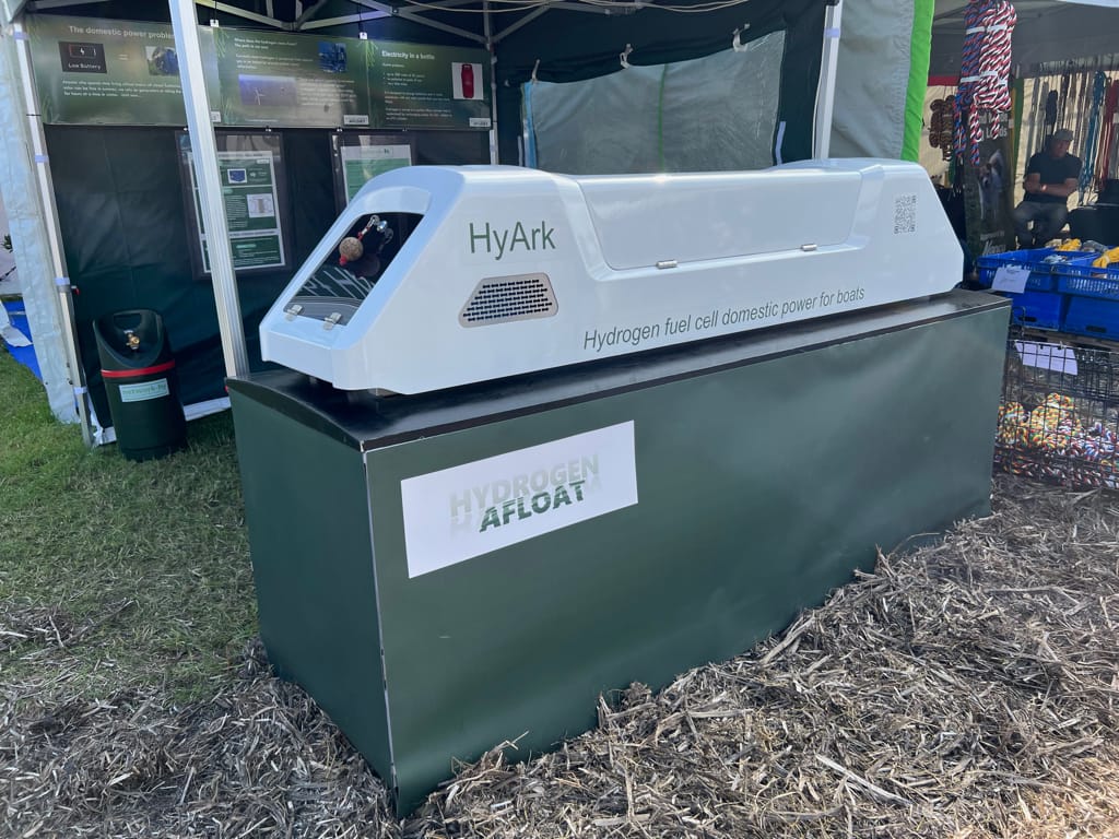 Photo by Author — a hydrogen fuel cell for a narrowboat