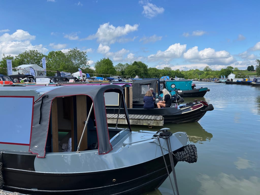 Photo by Author — narrowboat bows