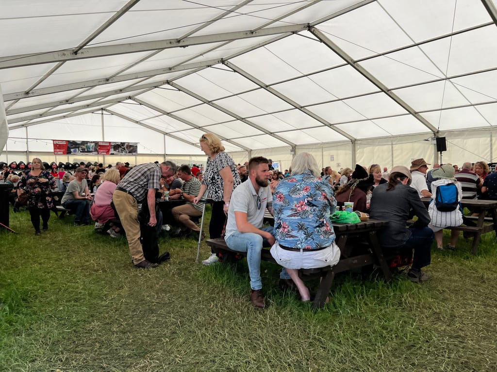 Photo by Author — the beer tent