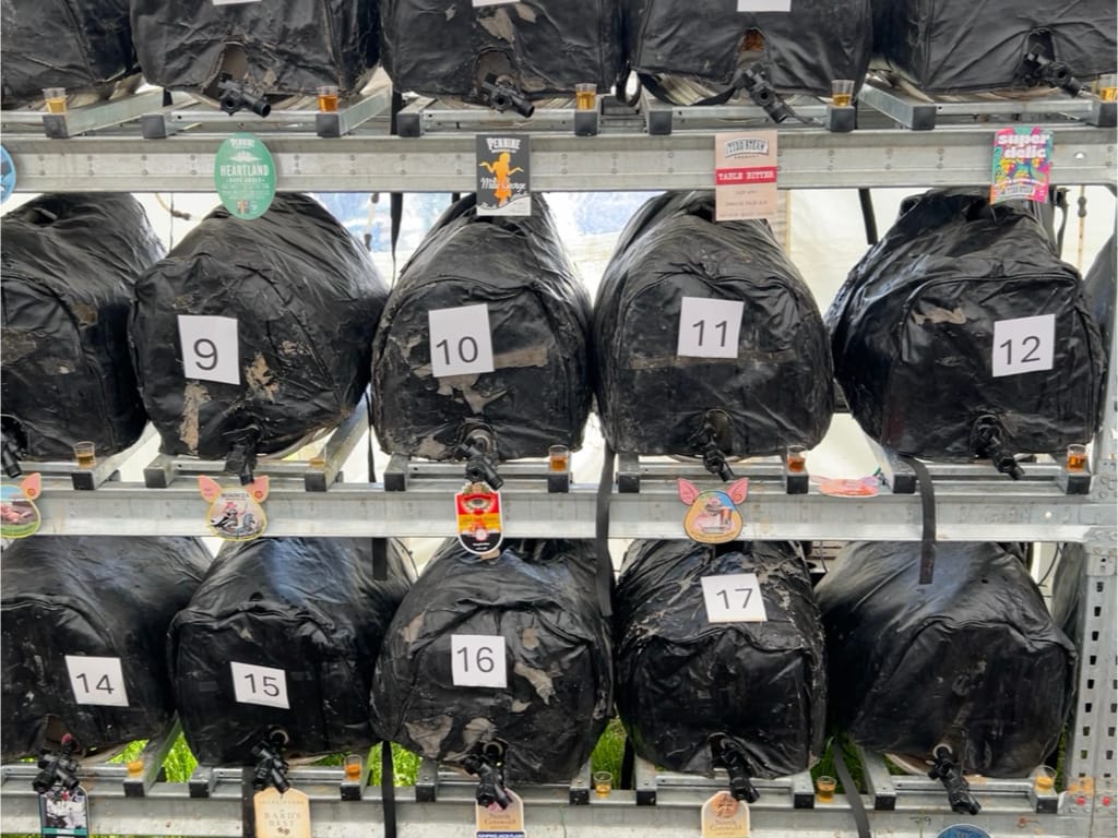 Photo by Author — the beers! (Cider was also available)