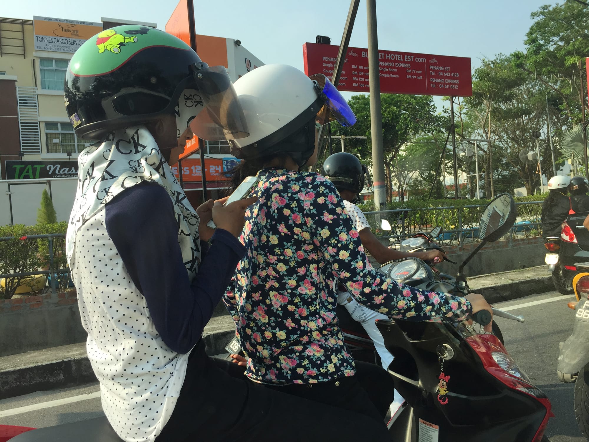 Photo by Author — on then road from Penang Airport