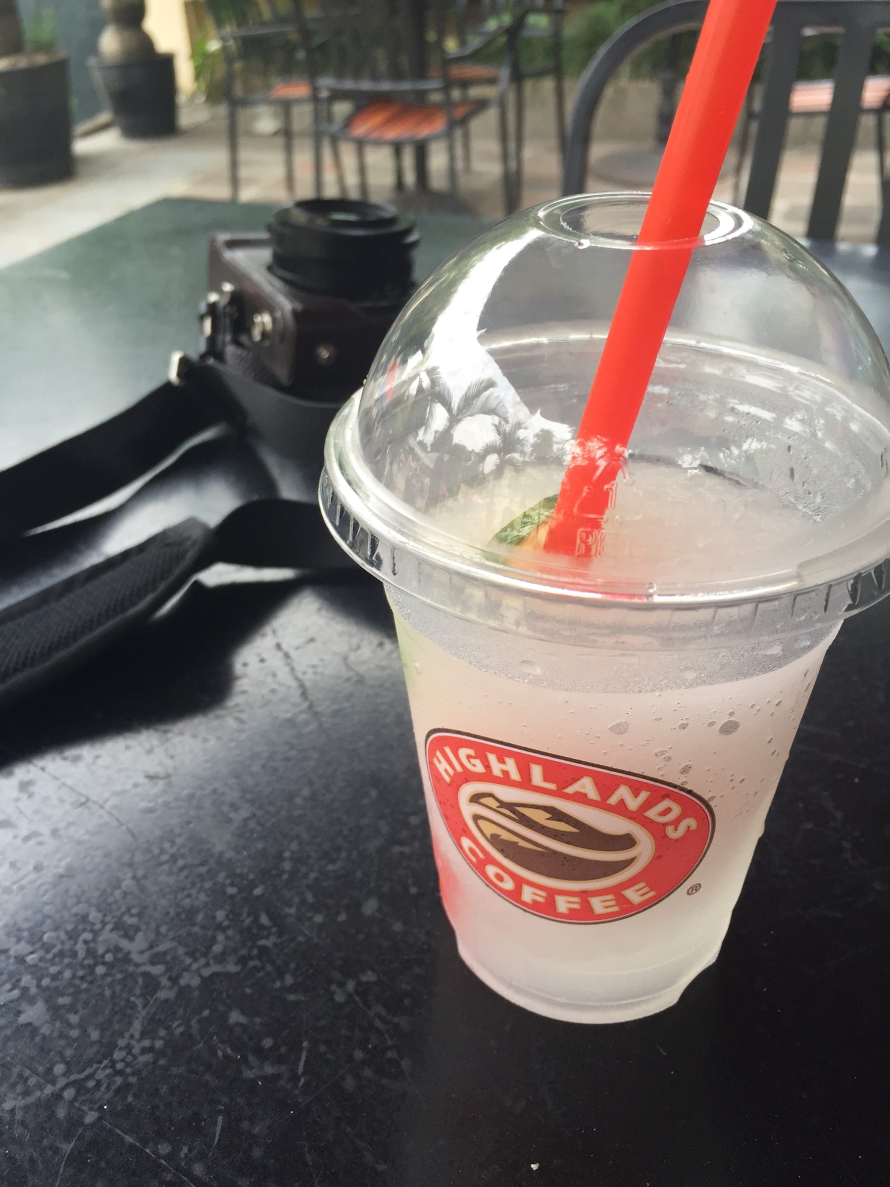 Photo by Author — ice-blended lime — at Highlands Coffee, Hanoi, Vietnam