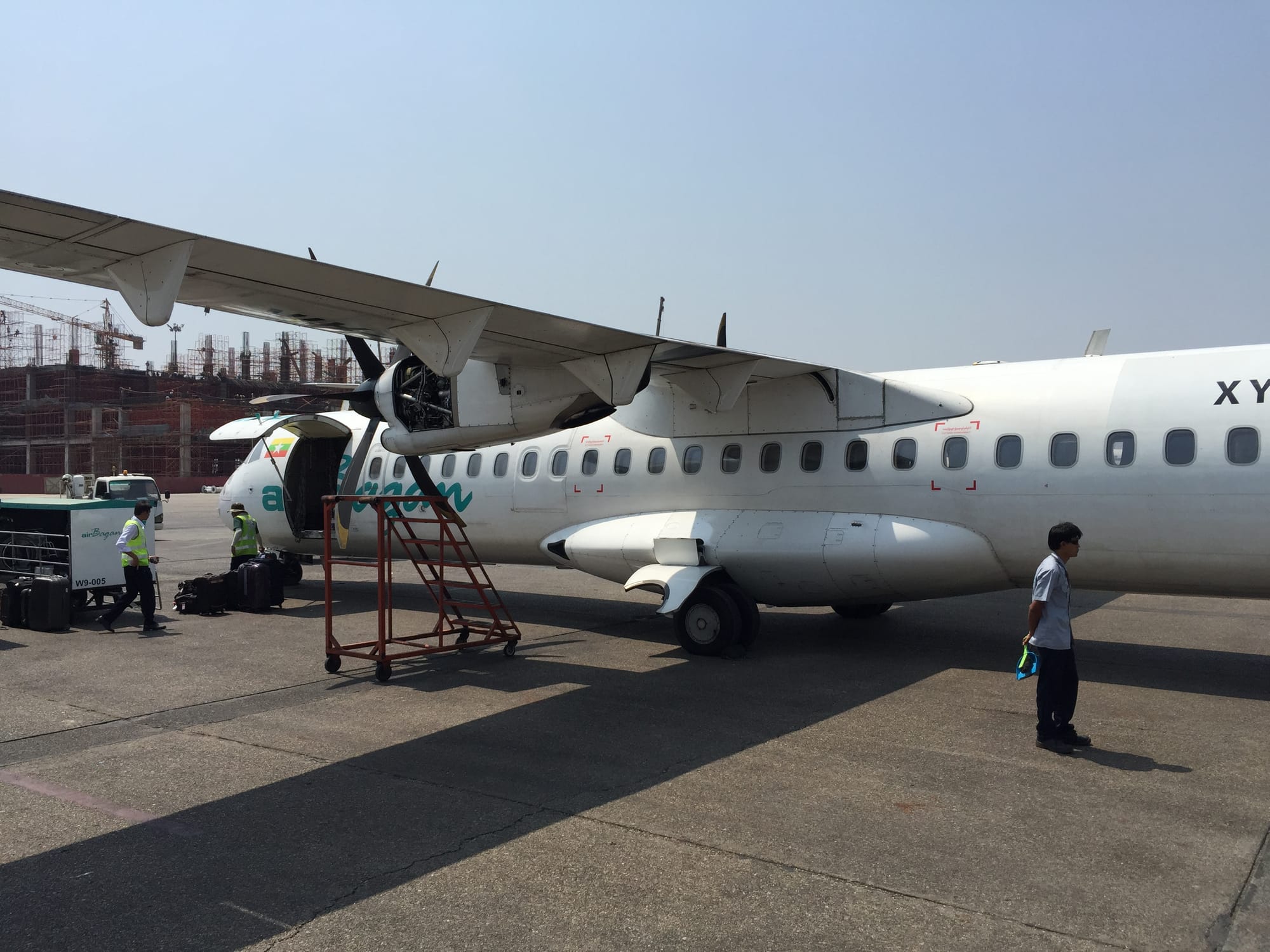 Photo by Author — the Air Bagan “puddle jumper" from Mandalay to Yangon (Rangoon)