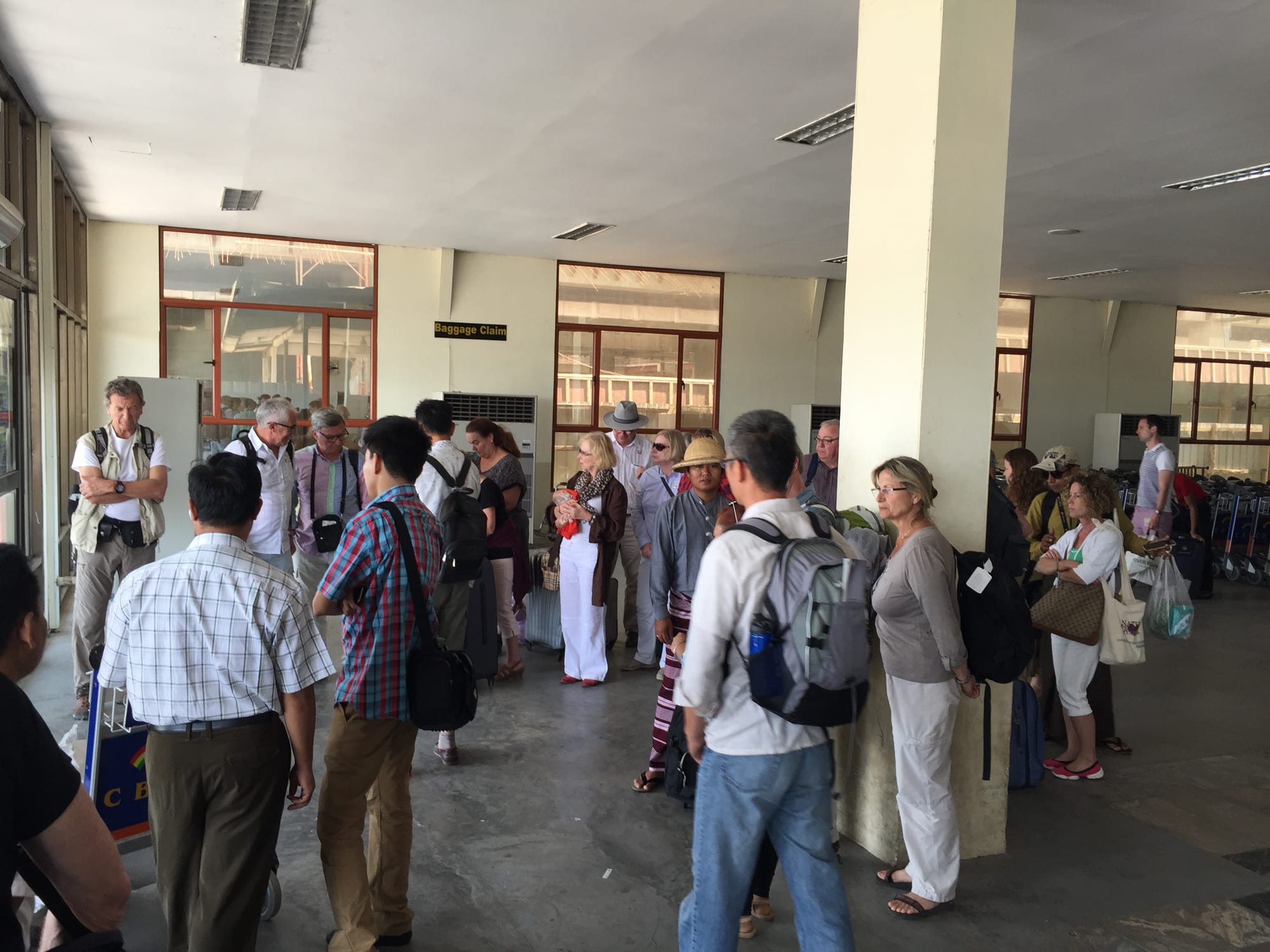 Photo by Author — baggage hall at the Domestic Terminal, Yangon (Rangoon) Airport