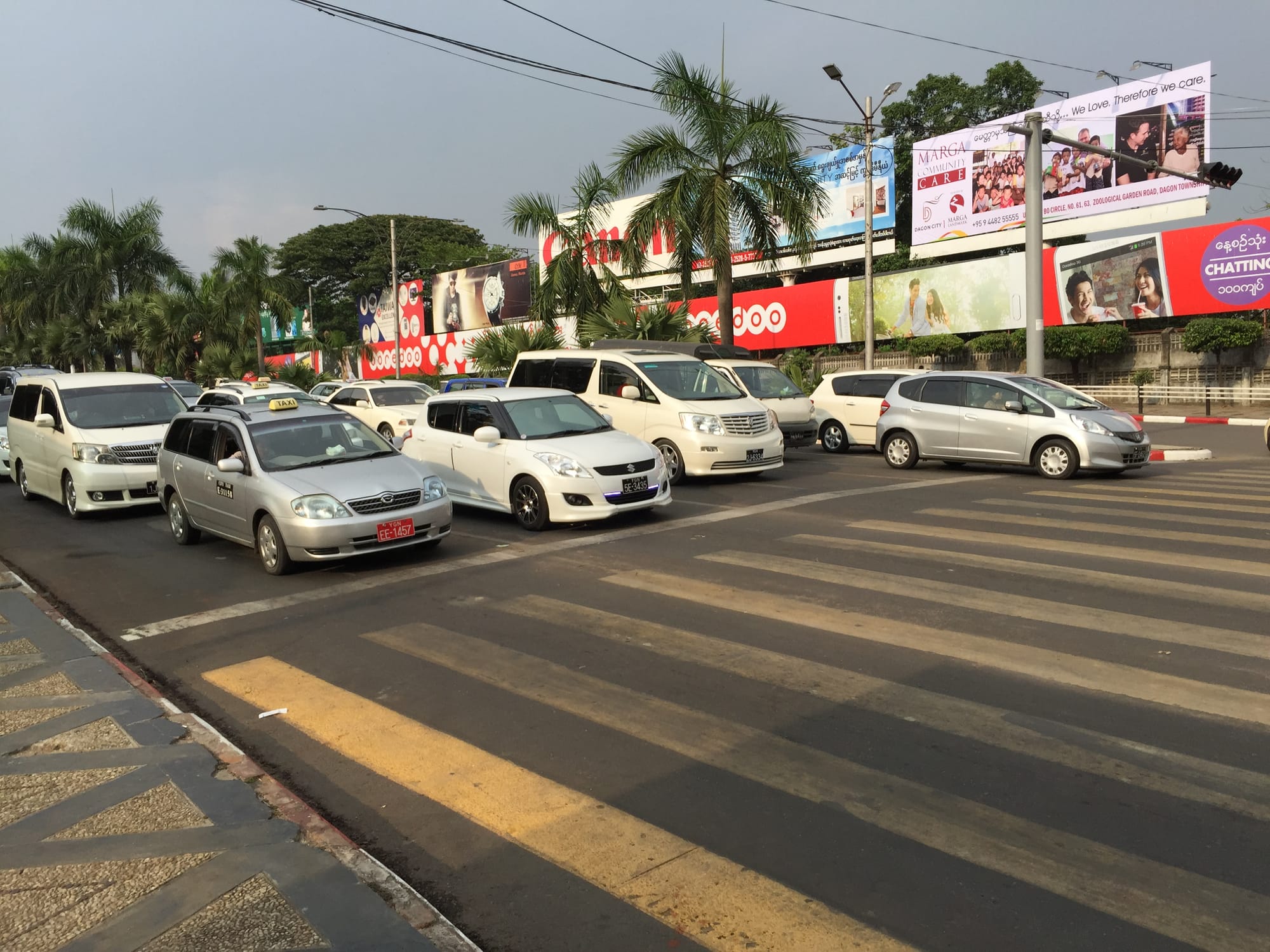 Photo by Author — a street scene in Yangon (Rangoon)