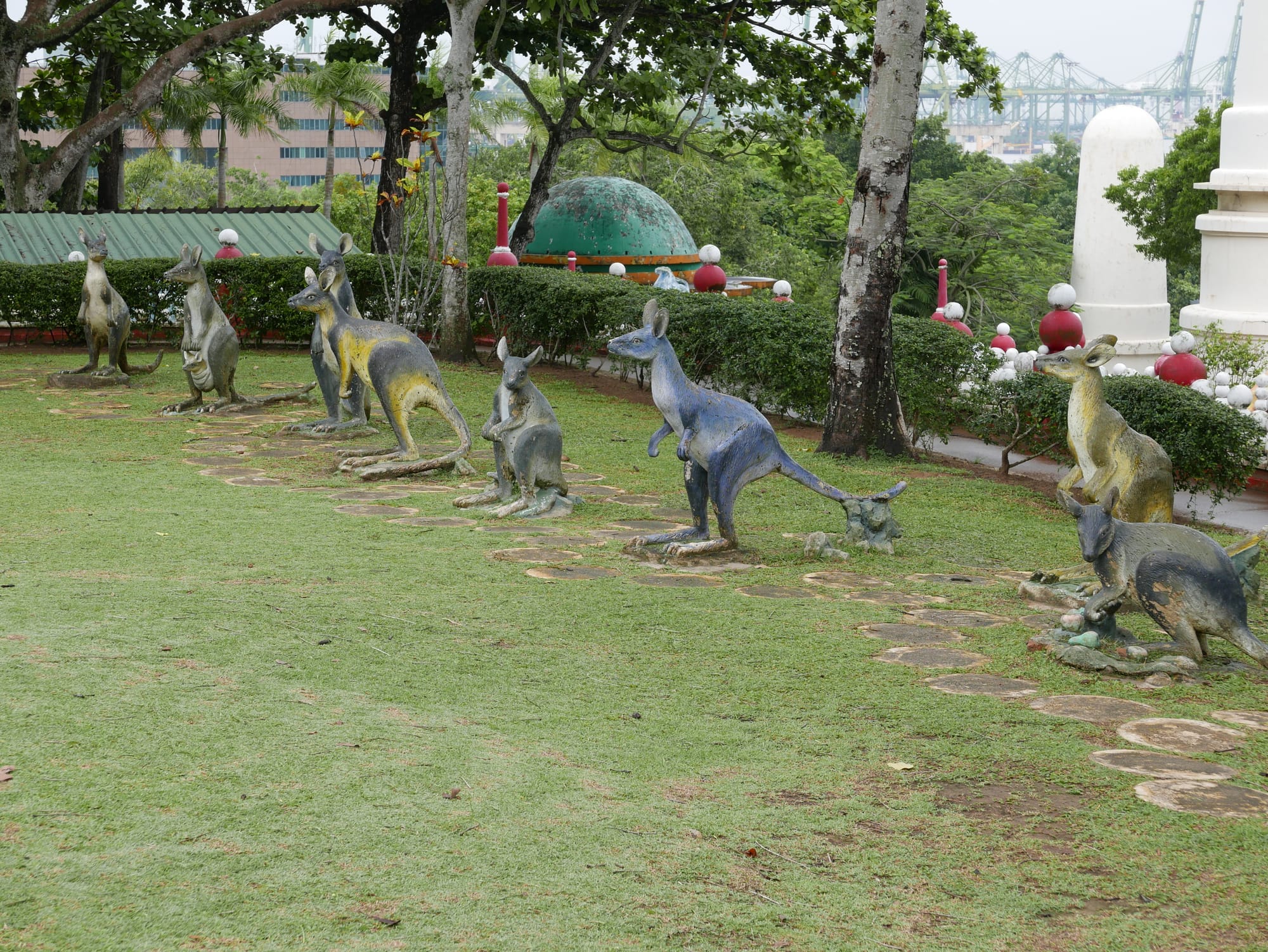 Photo by Author — Kangaroos — Haw Par Villa, Singapore