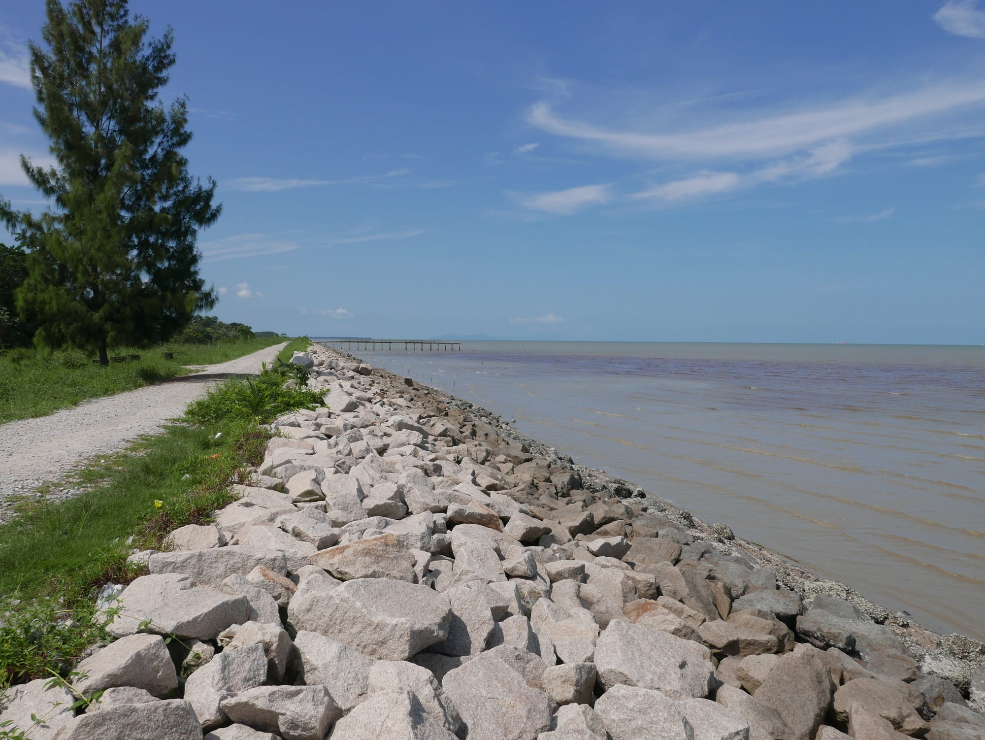 Photo by Author — coastline at Muzium Bugis, Pontian Besar, Johor, Malaysia