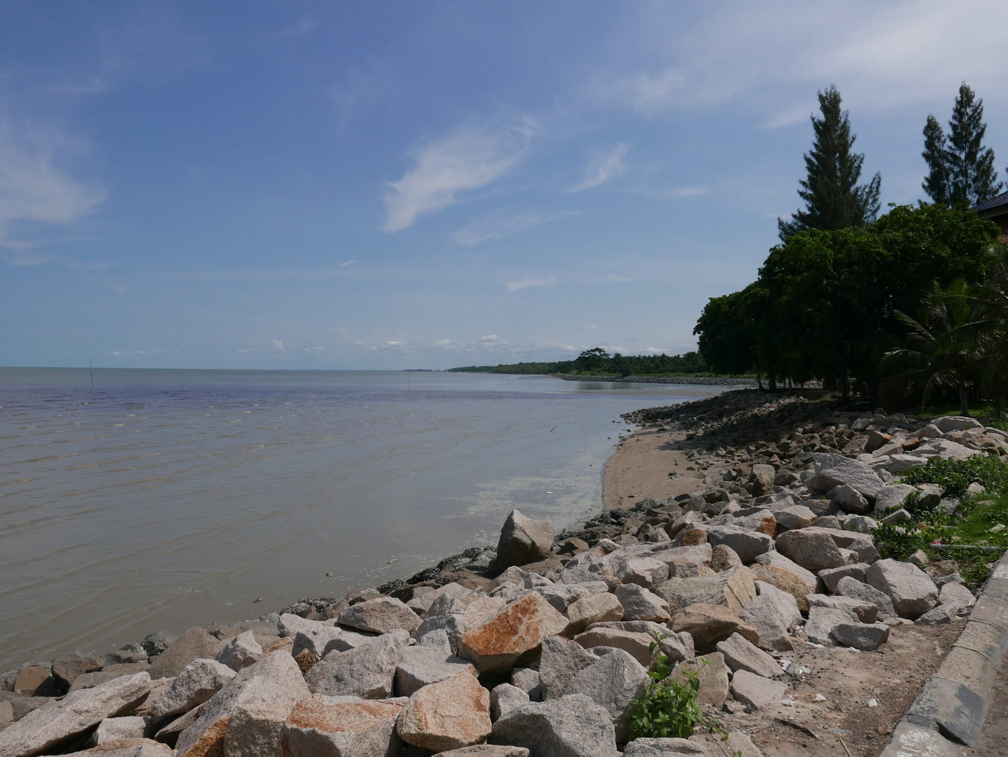Photo by Author — coastline at Muzium Bugis, Pontian Besar, Johor, Malaysia