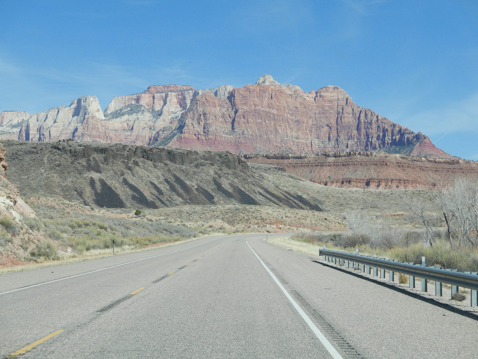 Photo by Author — driving from Park City to Zion National Park