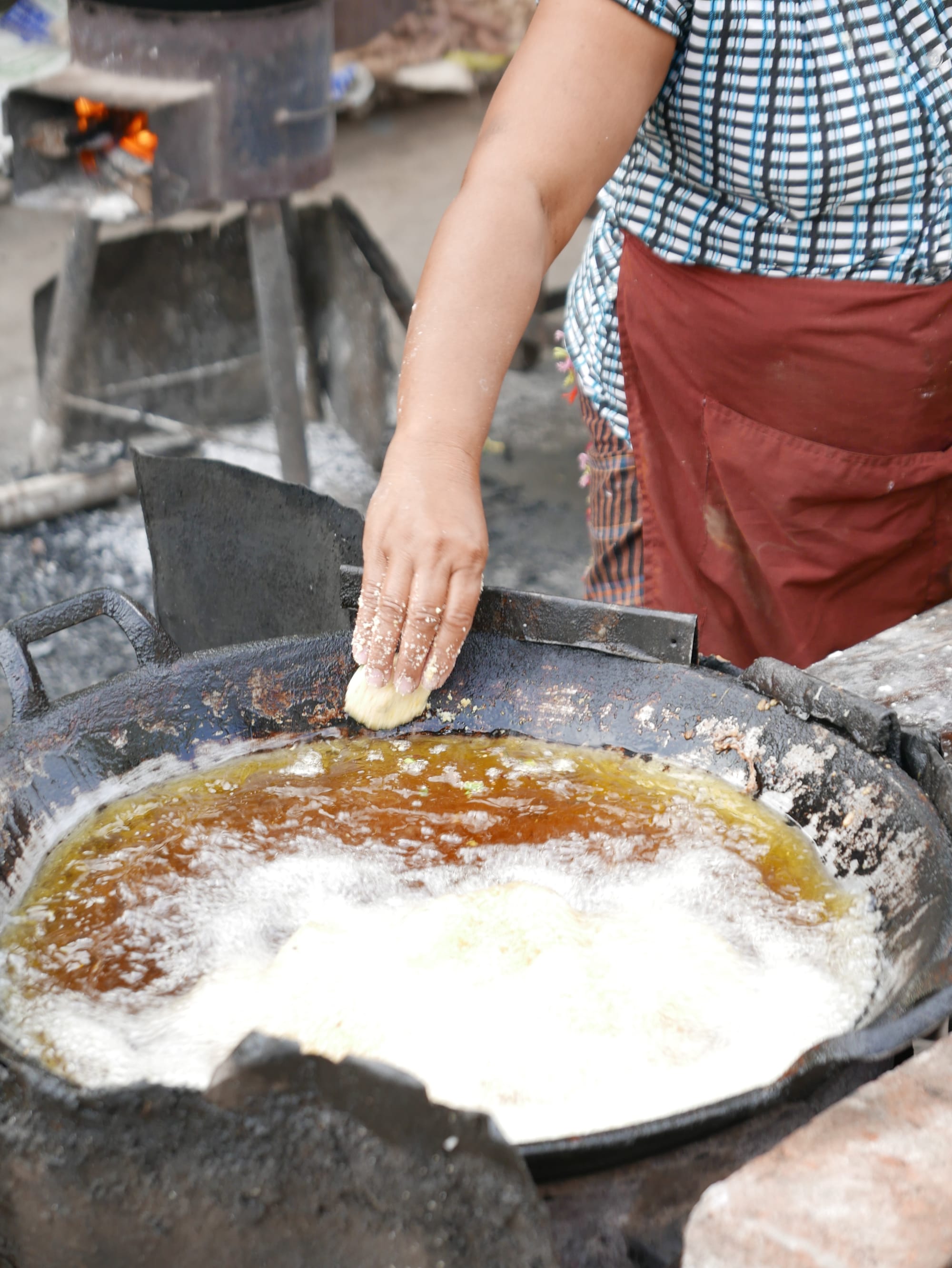 Photo by Author — food stall — street market — Mandalay