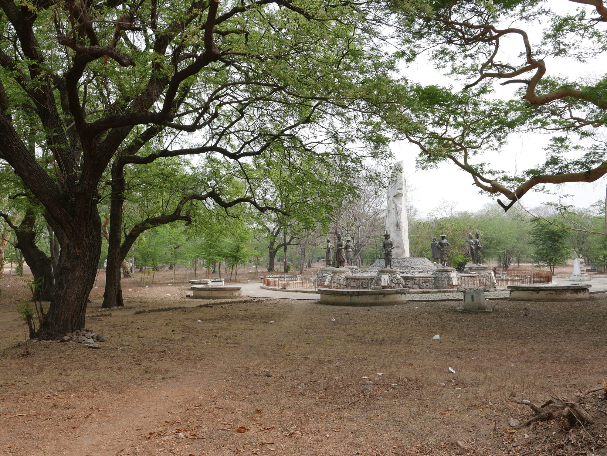 Photo by Author — memorial gardens around the palace