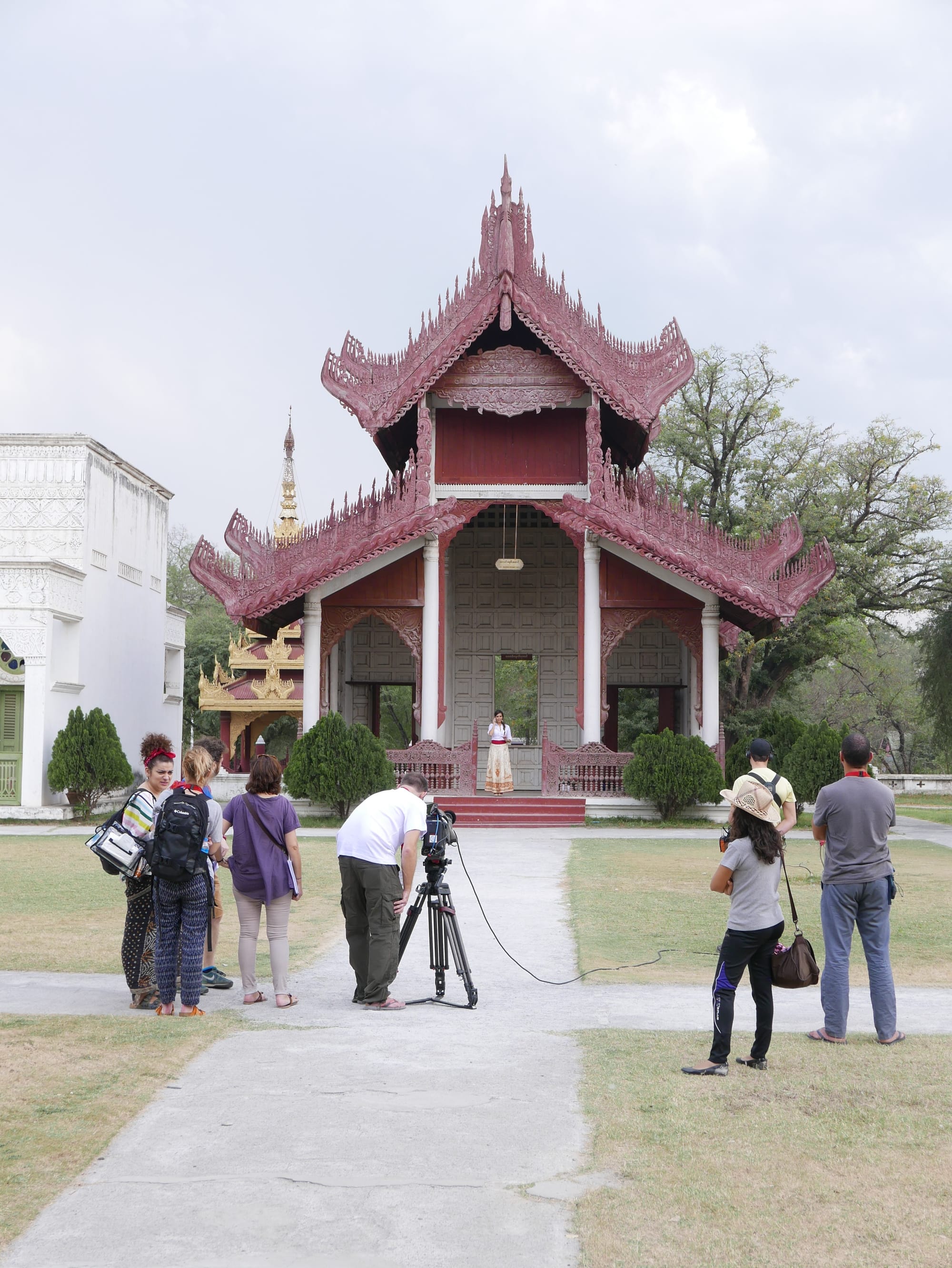 Photo by Author — filming in the palace — no photographs allowed