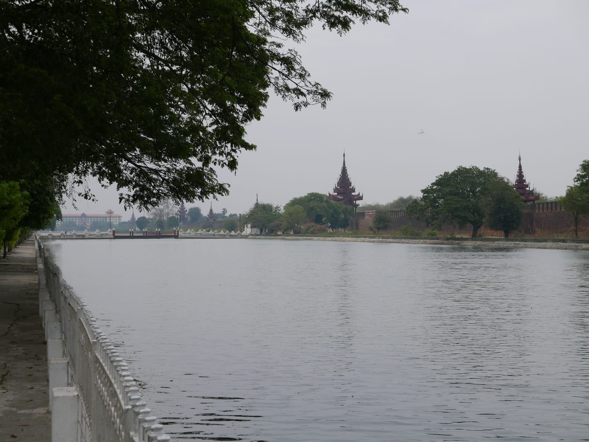 Photo by Author — the palace moat