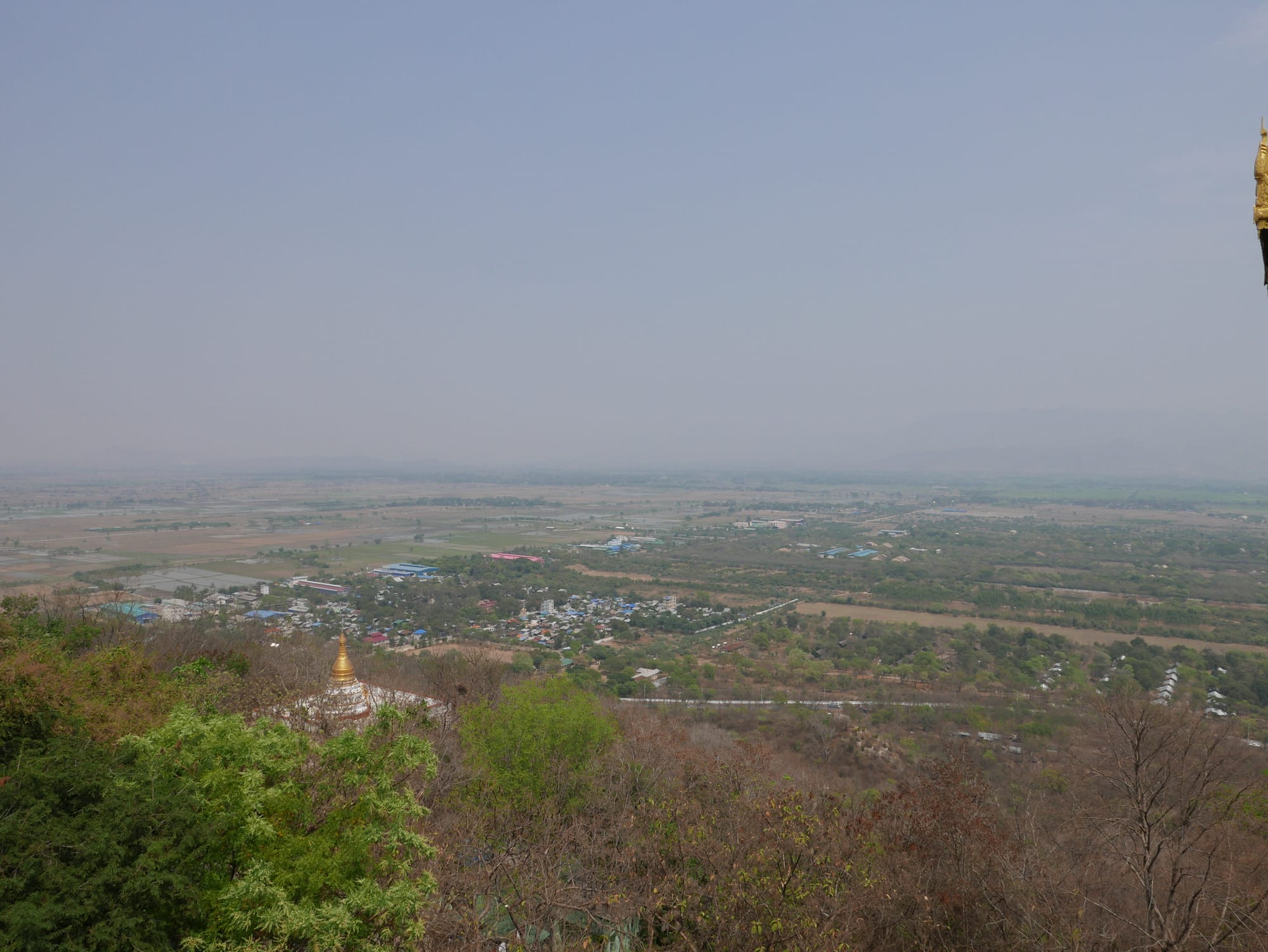 Photo by Author — the view from the top of Mandalay Hill