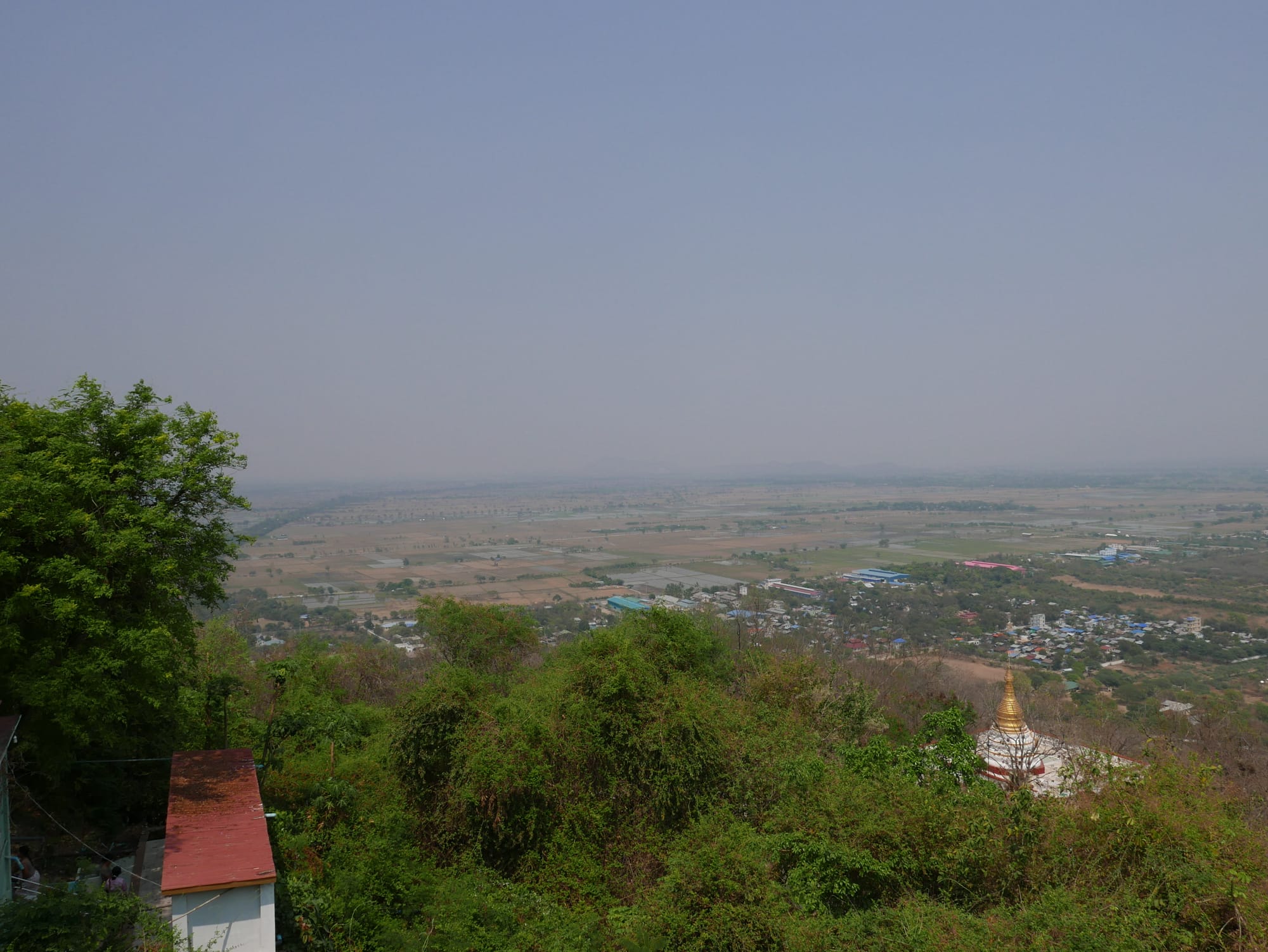 Photo by Author — the view from the top of Mandalay Hill