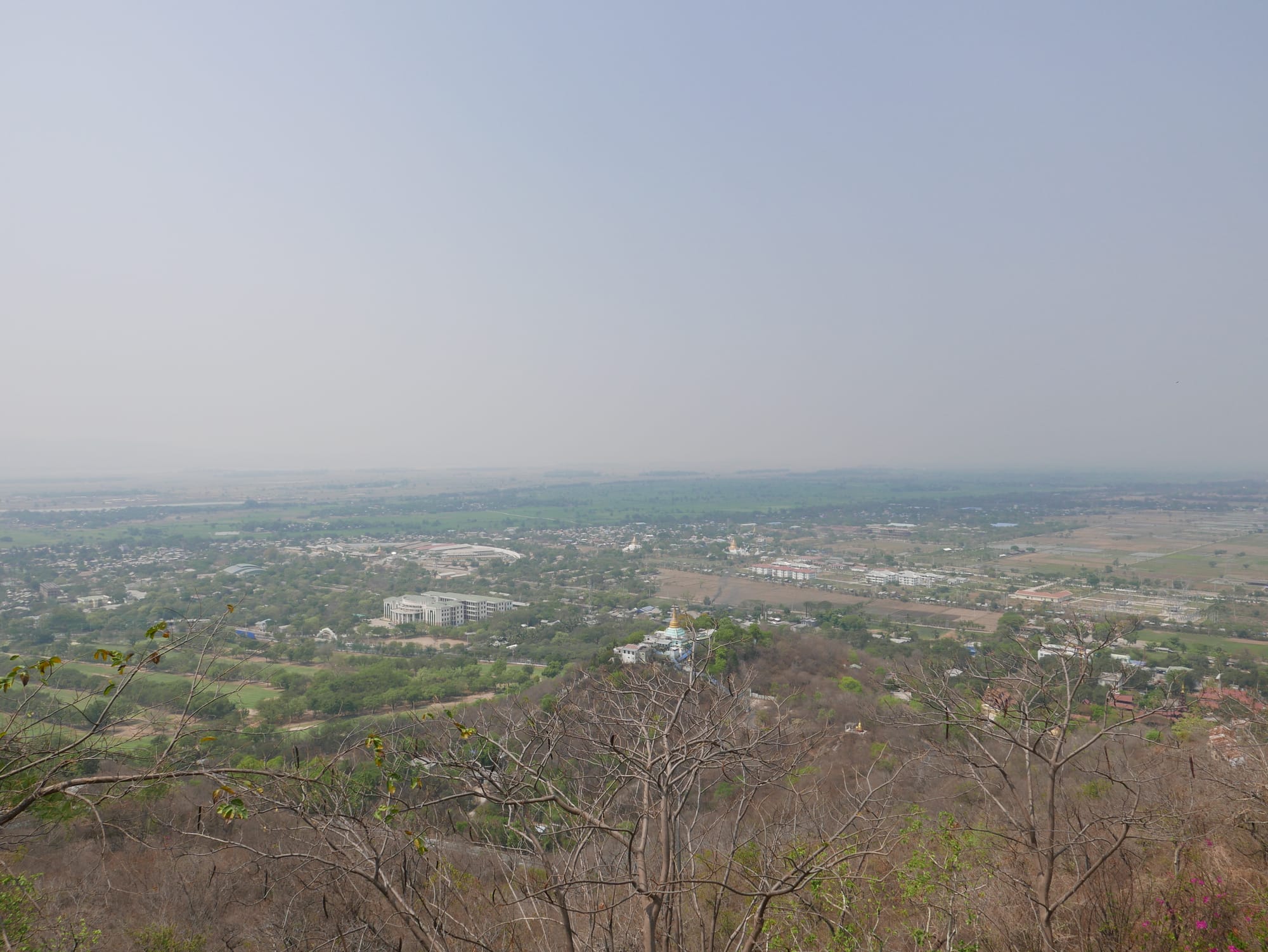 Photo by Author — the view from the top of Mandalay Hill