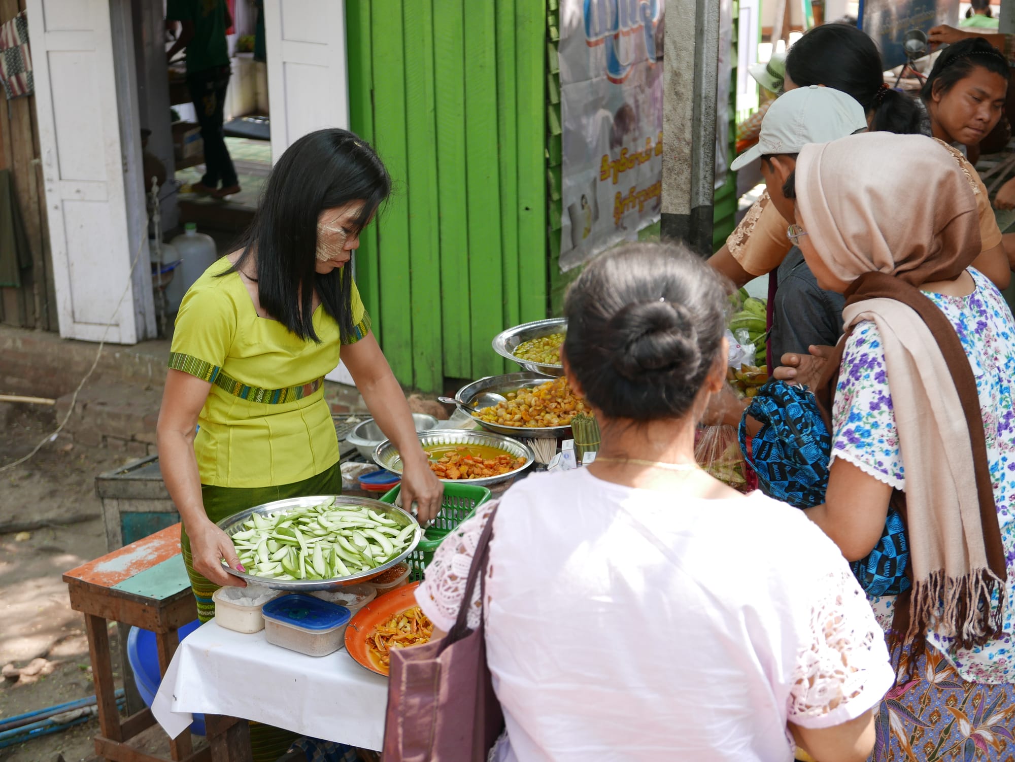 Photo by Author — a food stall on Mandalay Hill