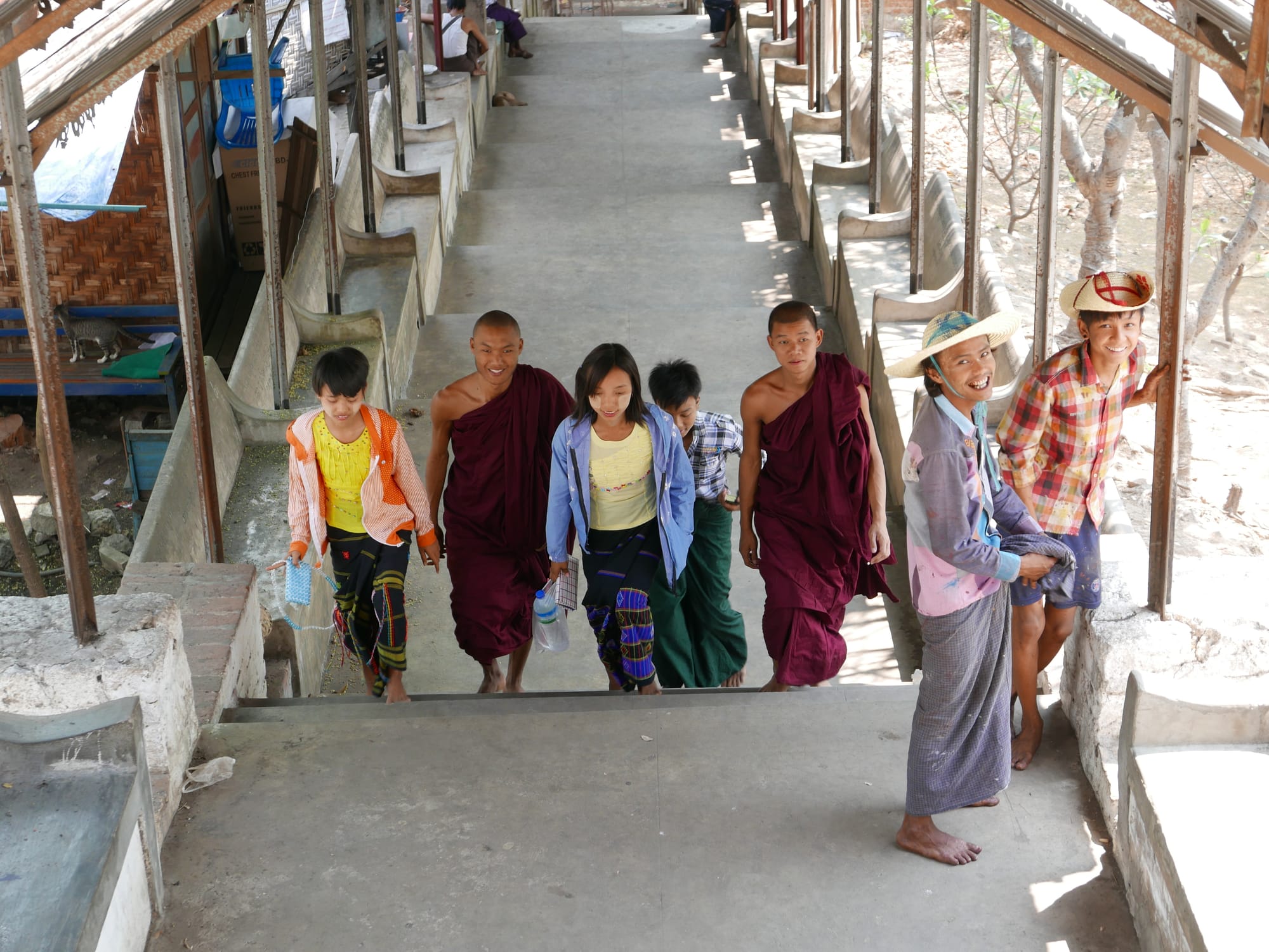 Photo by Author — climbing Mandalay Hill
