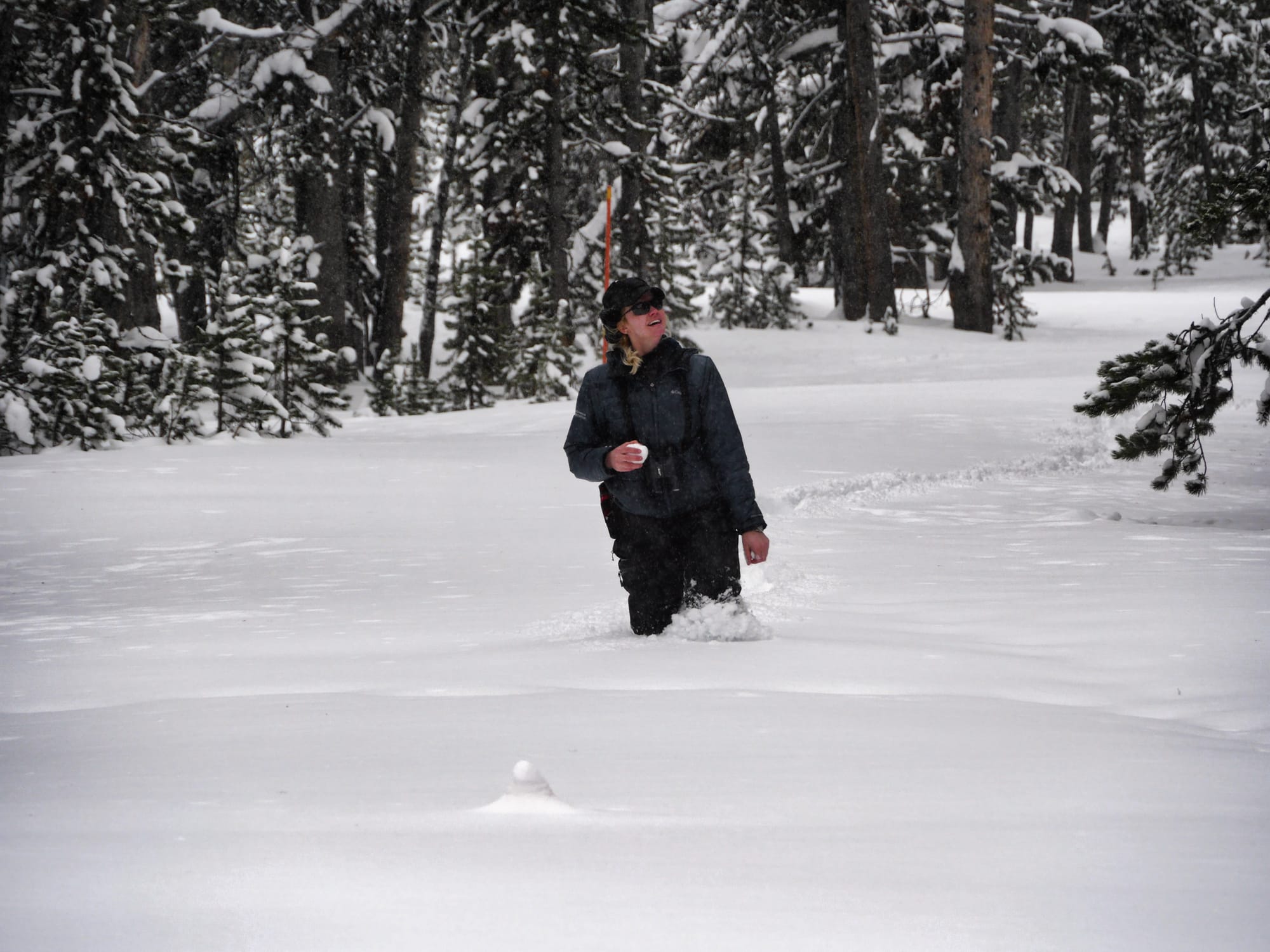 Photo by Author — Amy enjoying the snow