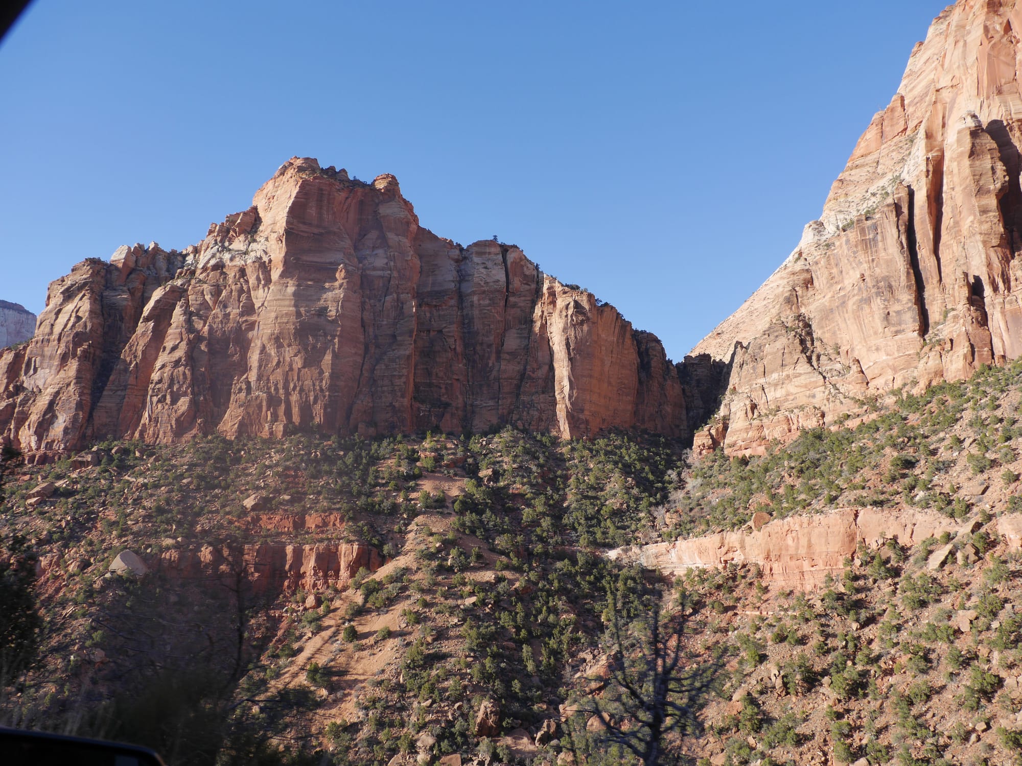Photo by Author — drive to East Exit, Zion National Park, Utah