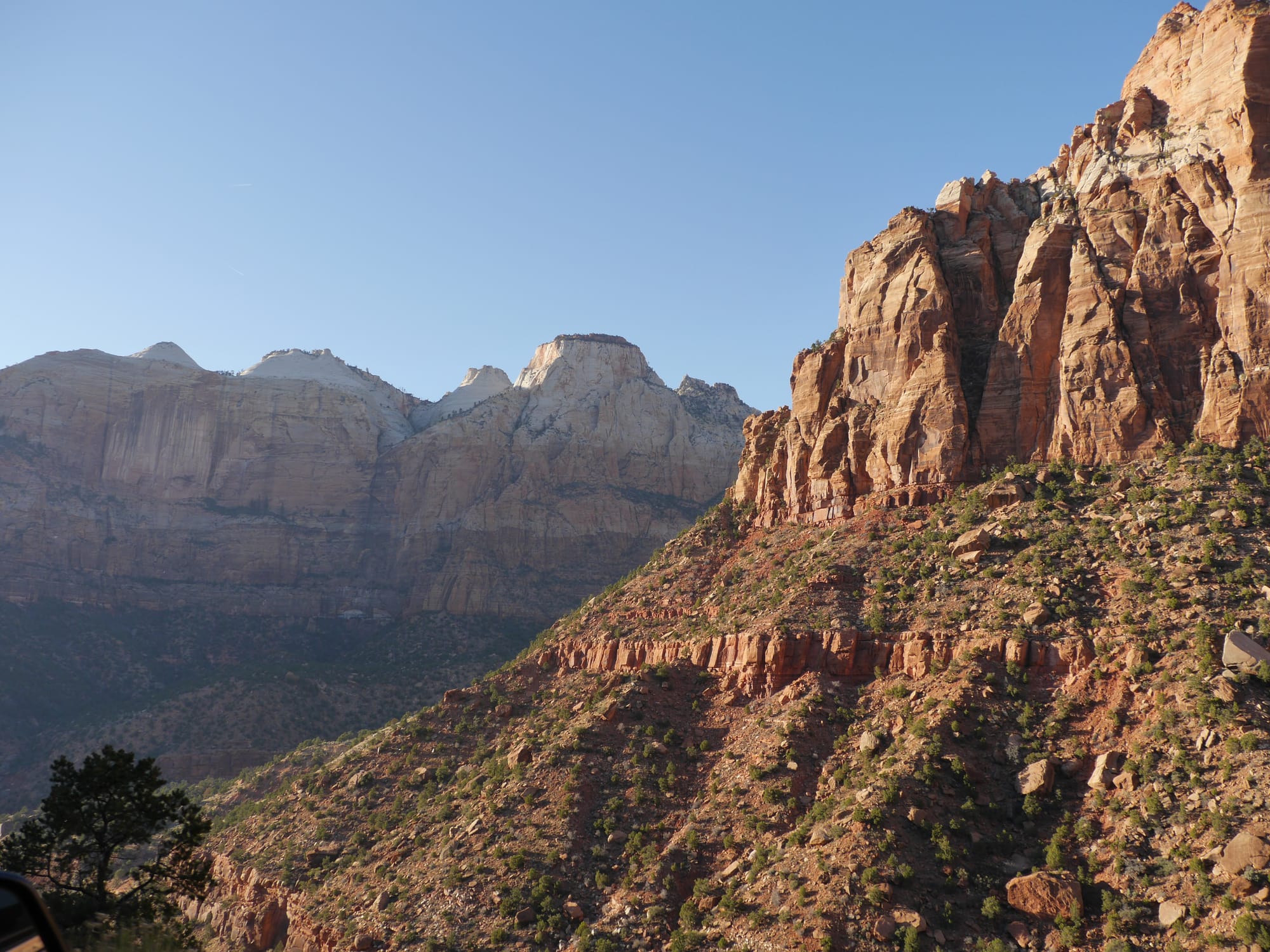 Photo by Author — drive to East Exit, Zion National Park, Utah