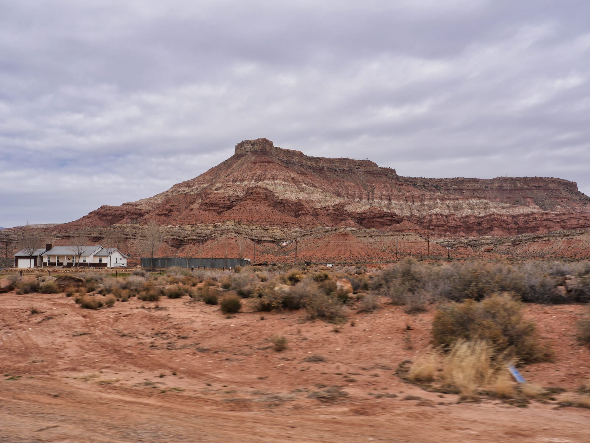 Photo by Author — the drive from Zion National Park, Utah to Las Vegas
