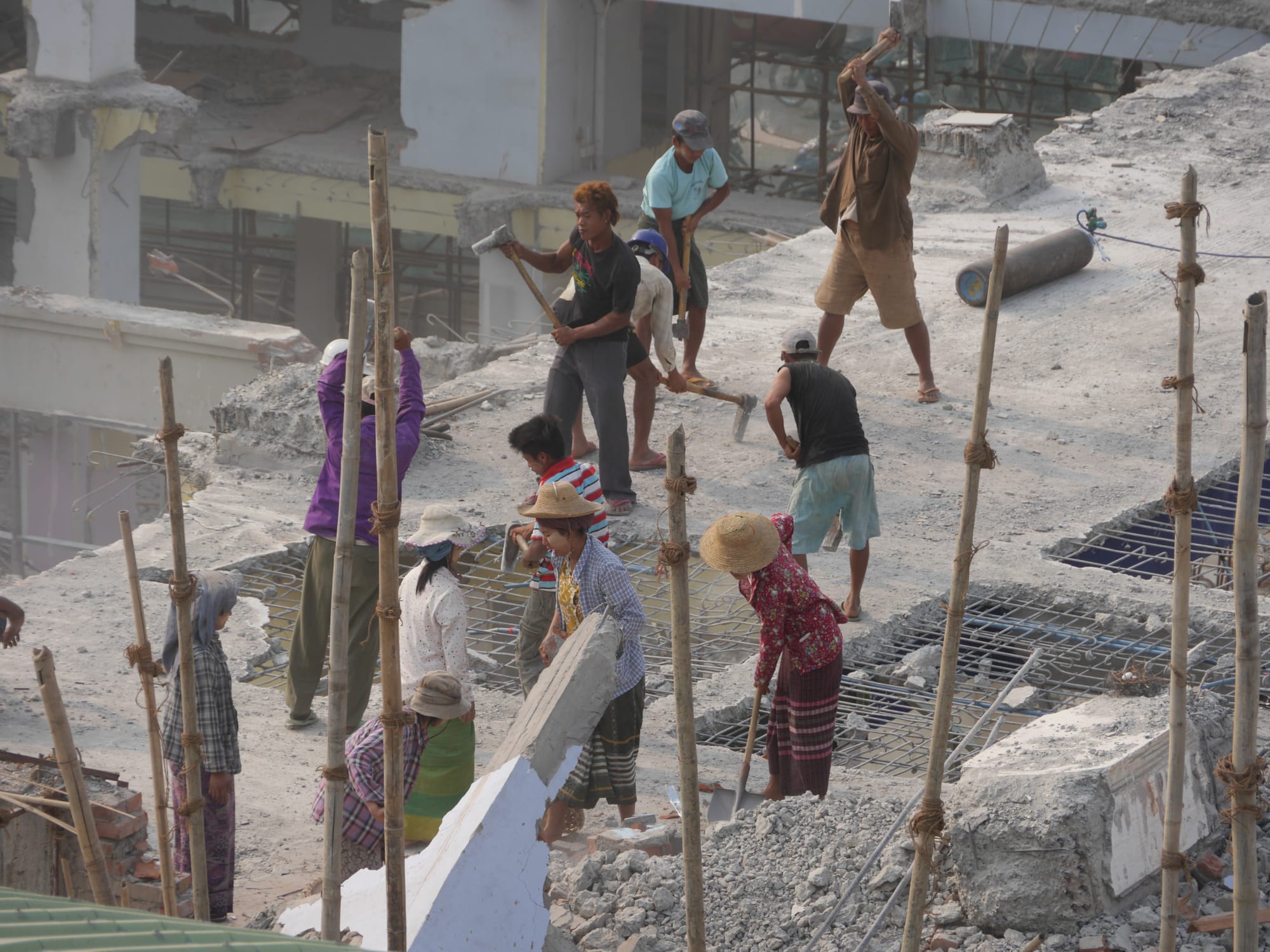 Photo by Author — taking down building the hard way