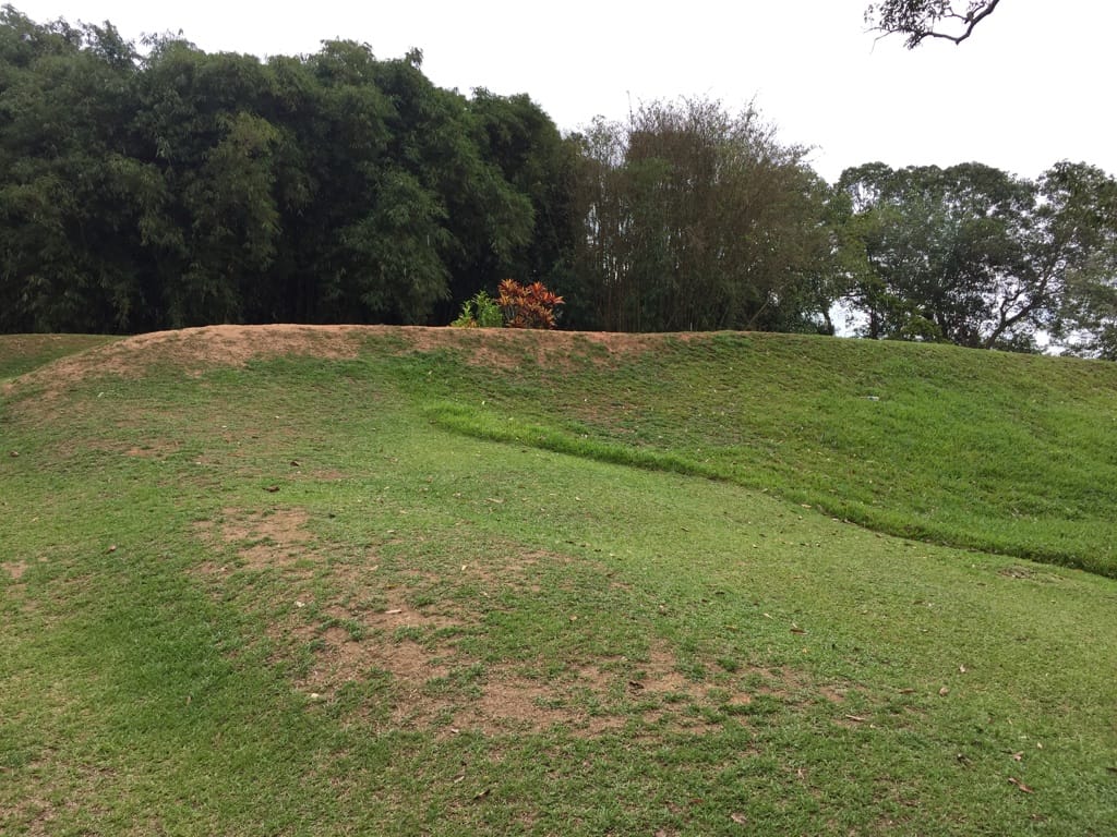 Photo by Author — earthworks at Kota Johor Lama (Johor Fort)