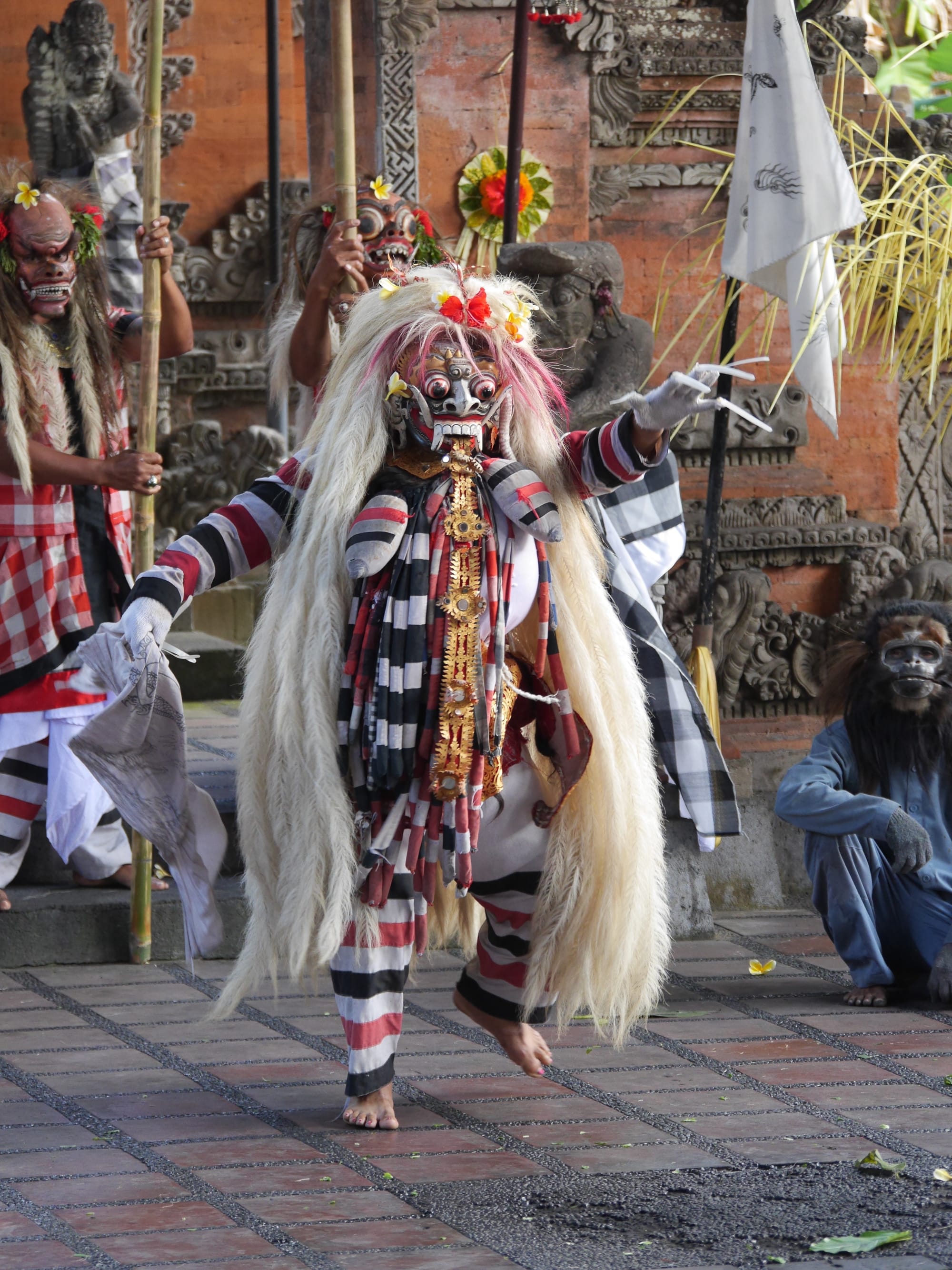 Photo by Author — the return of Rangda — Sahadewa Barong and Kris Dance, Bali, Indonesia