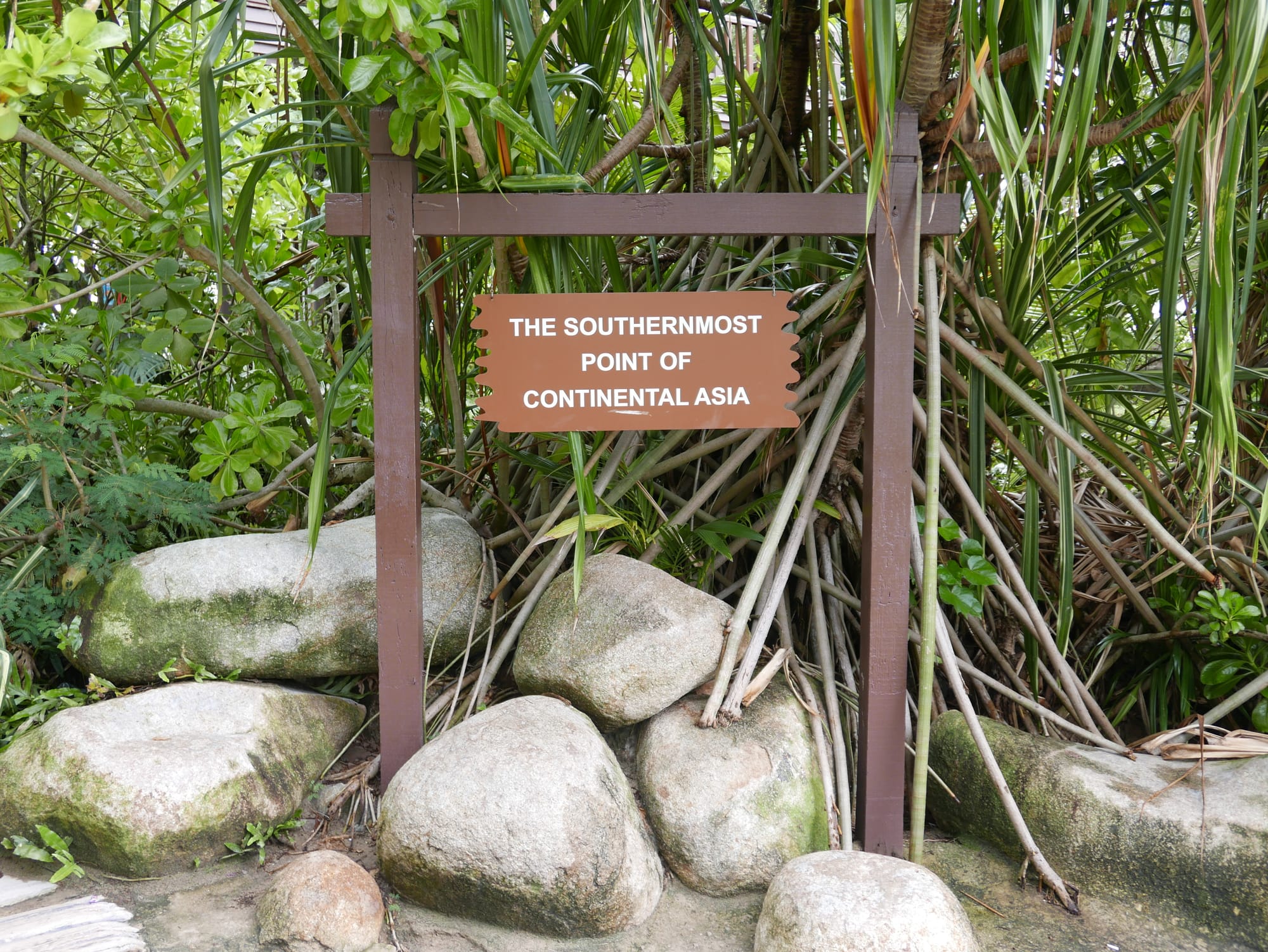 Photo by Author — “Southernmost Point of Continental Asia”, I don’t think so — Palawan Island, Sentosa Island, Singapore