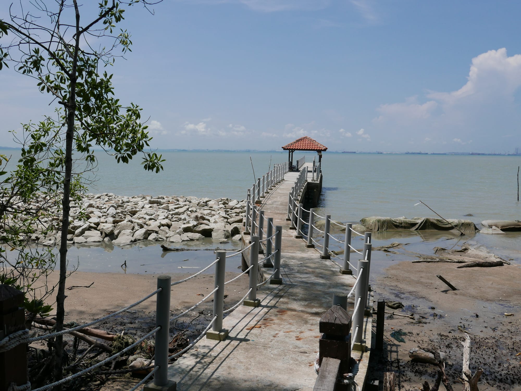 Photo by Author — fishing pier — Tanjung Piai National Park