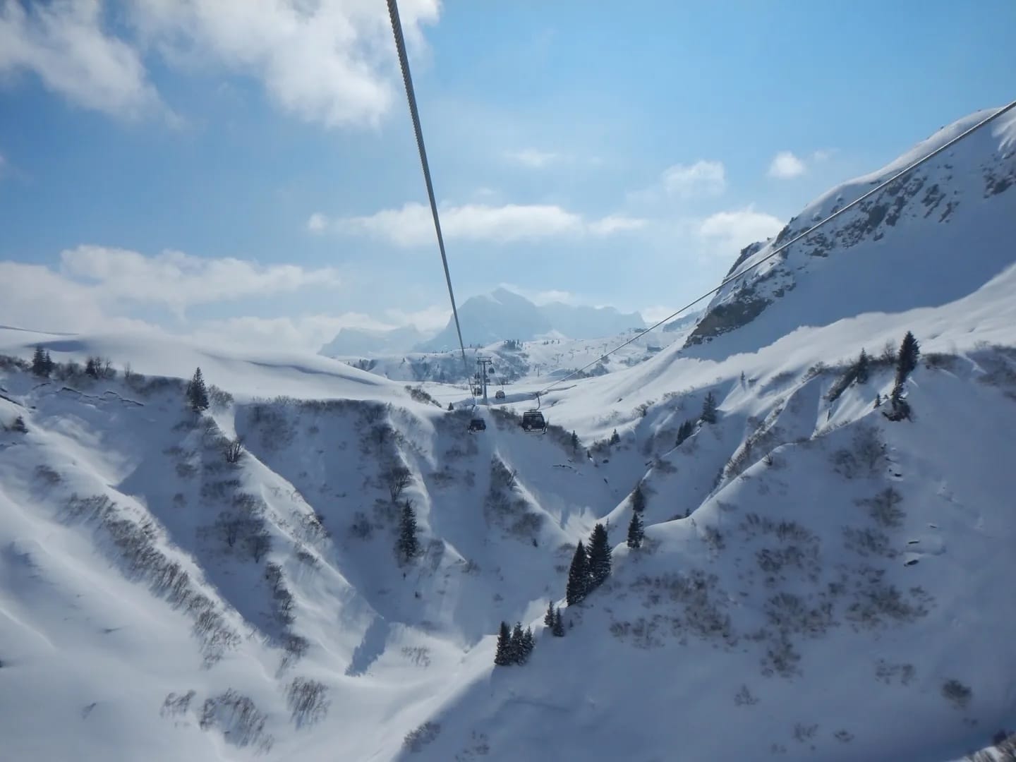 Photo by Author — ski lift out of the Schroken Ski Area