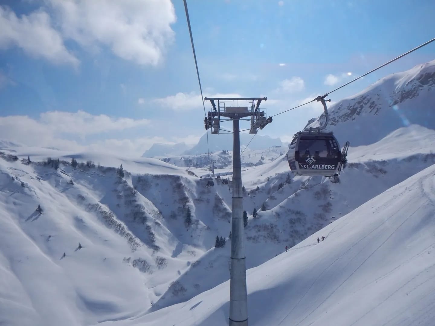 Photo by Author — ski lift out of the Schroken Ski Area