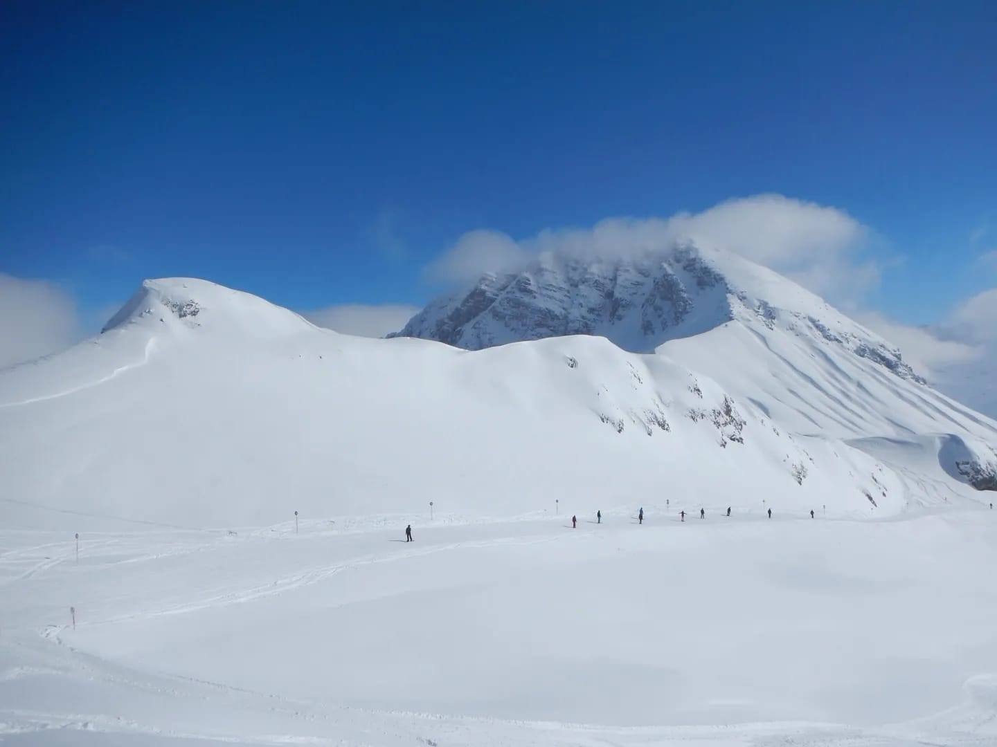 Photo by Author — the run down to Zurs