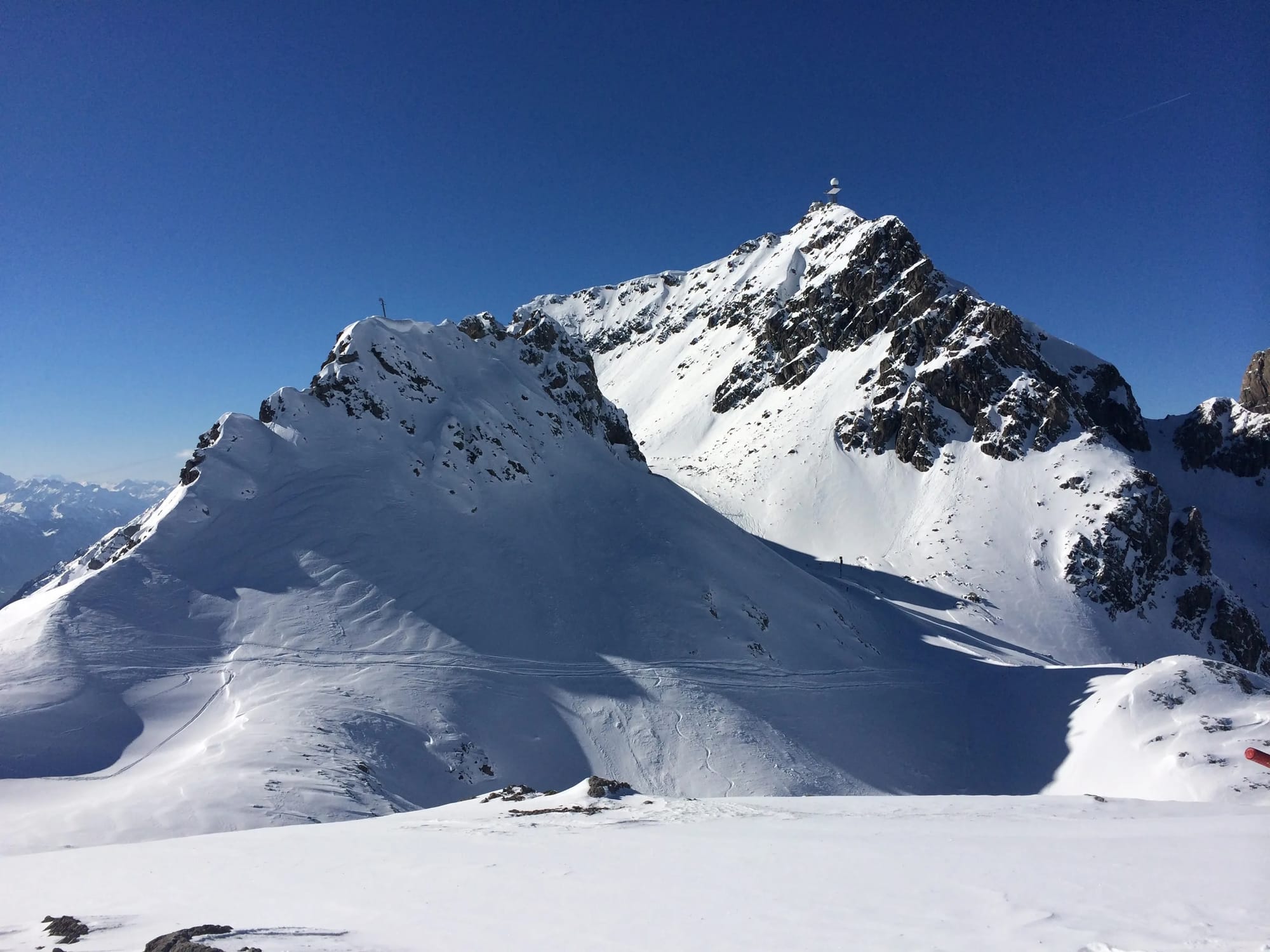 Photo by Author — the Valluga ski run