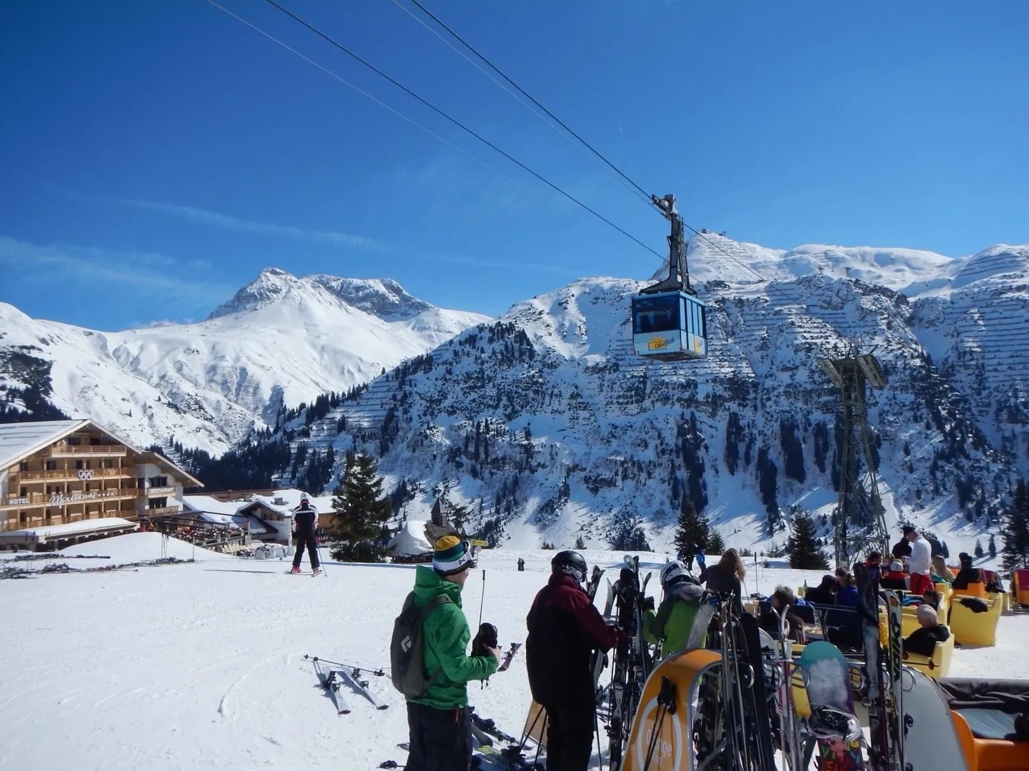 Photo by Author — skiing Lech