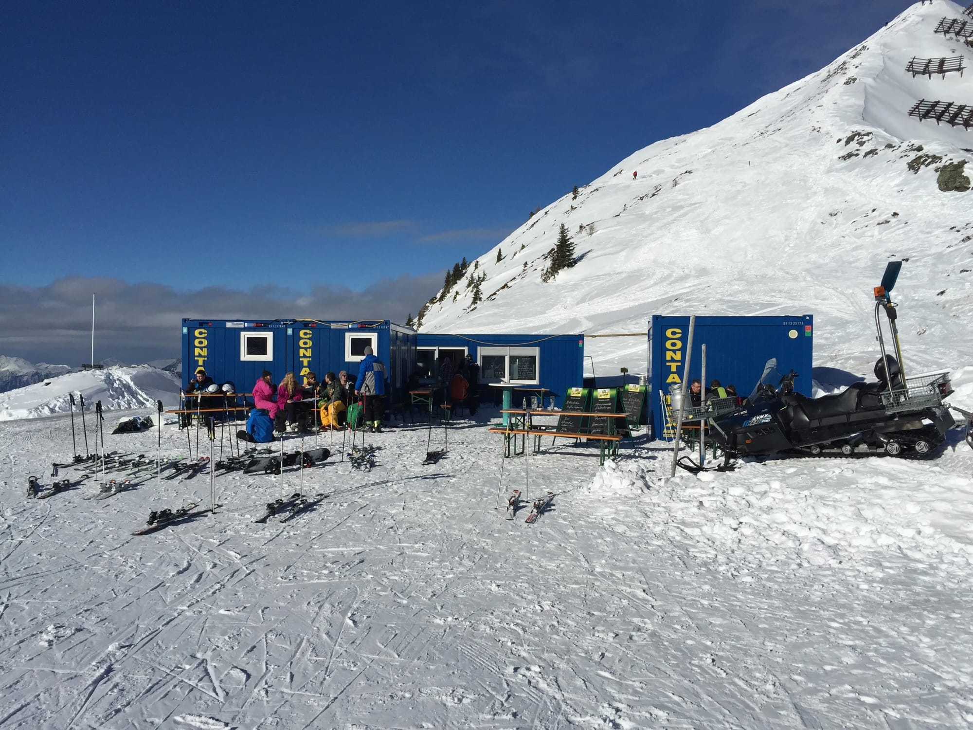 Photo by Author — an alternative lunch stop at the top of Wiedersberger Horn