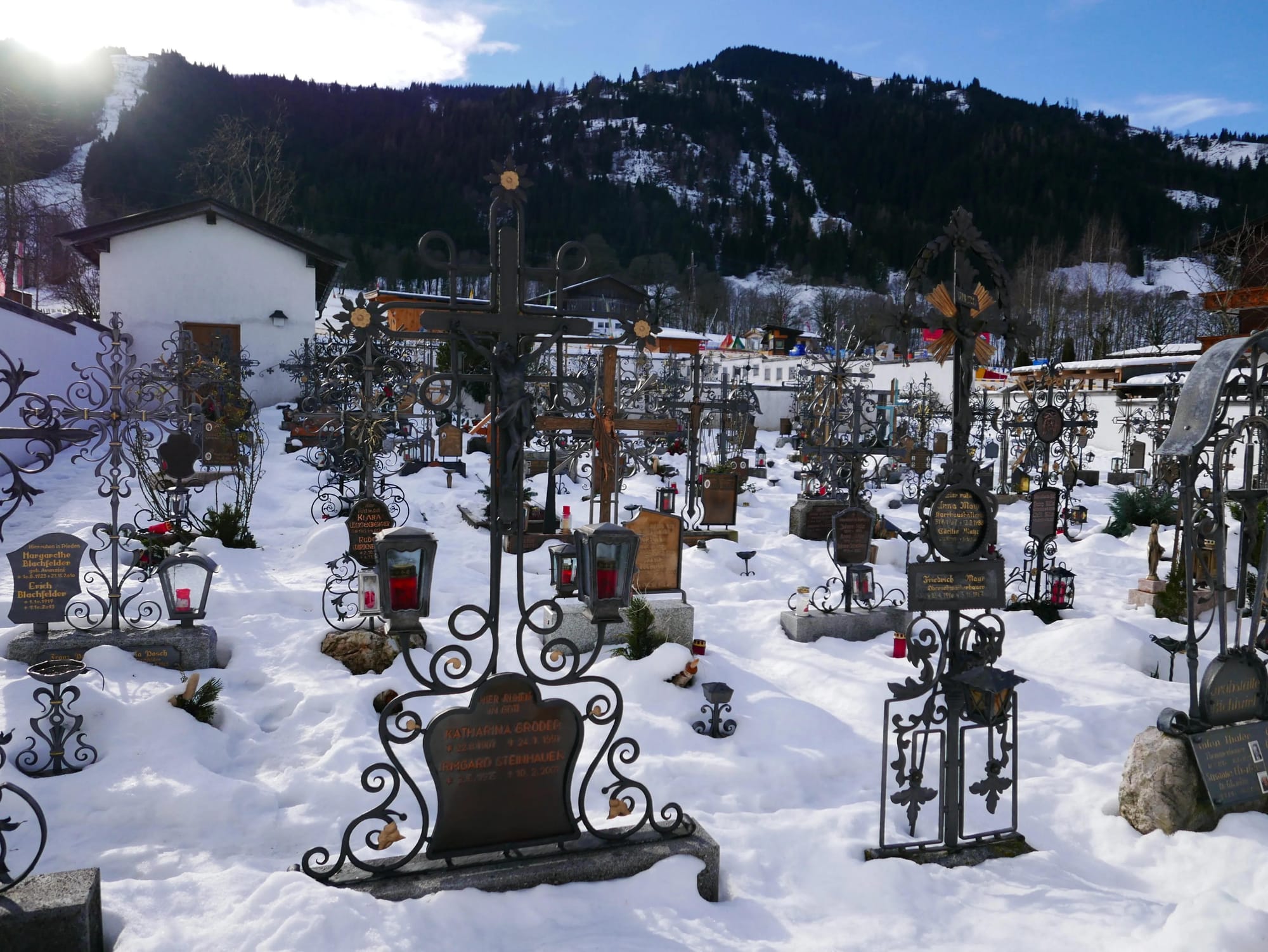 Photo by Author — graveyard, Niederau Church