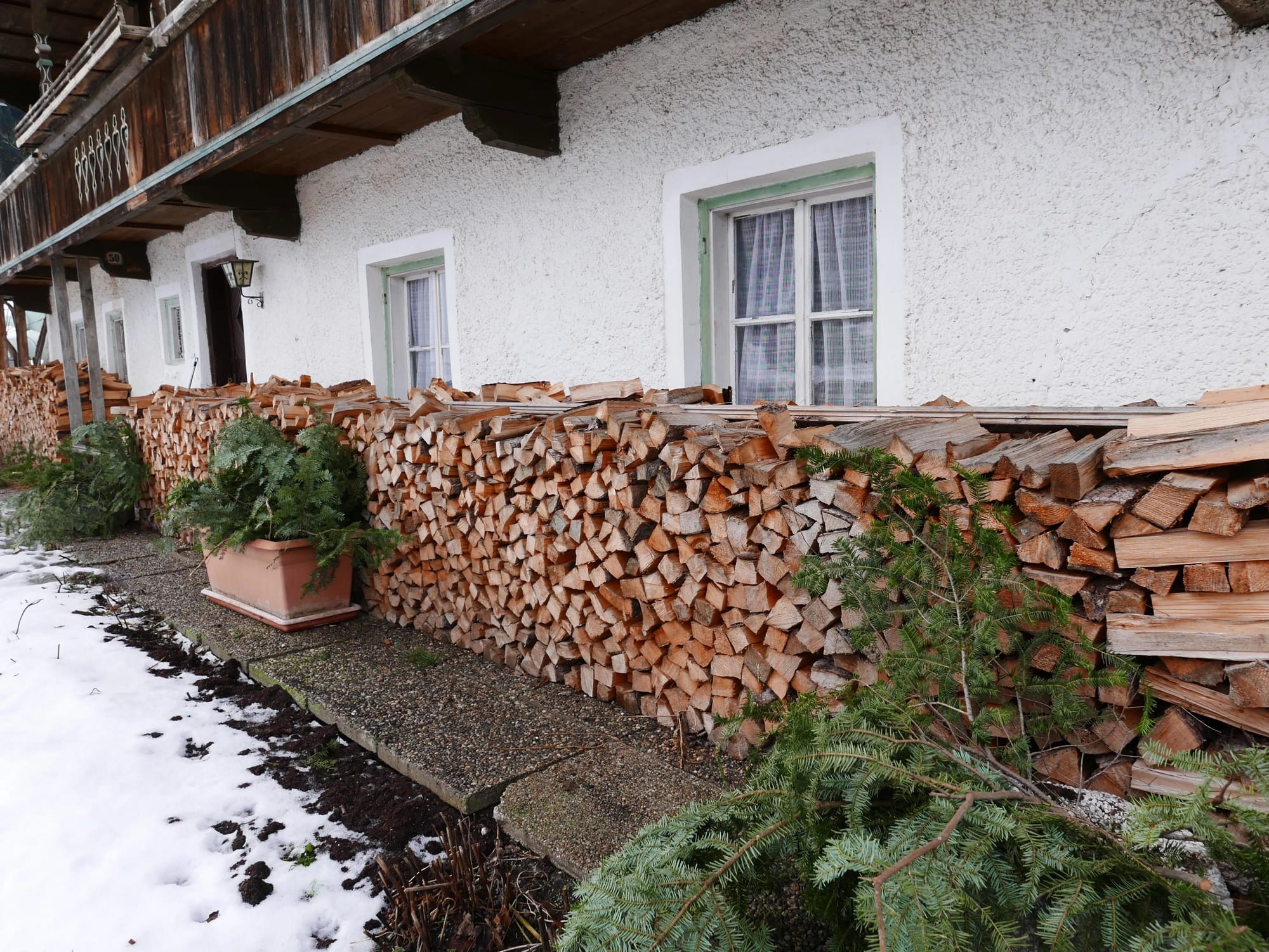 Photo by Author — Niederau wood stacking