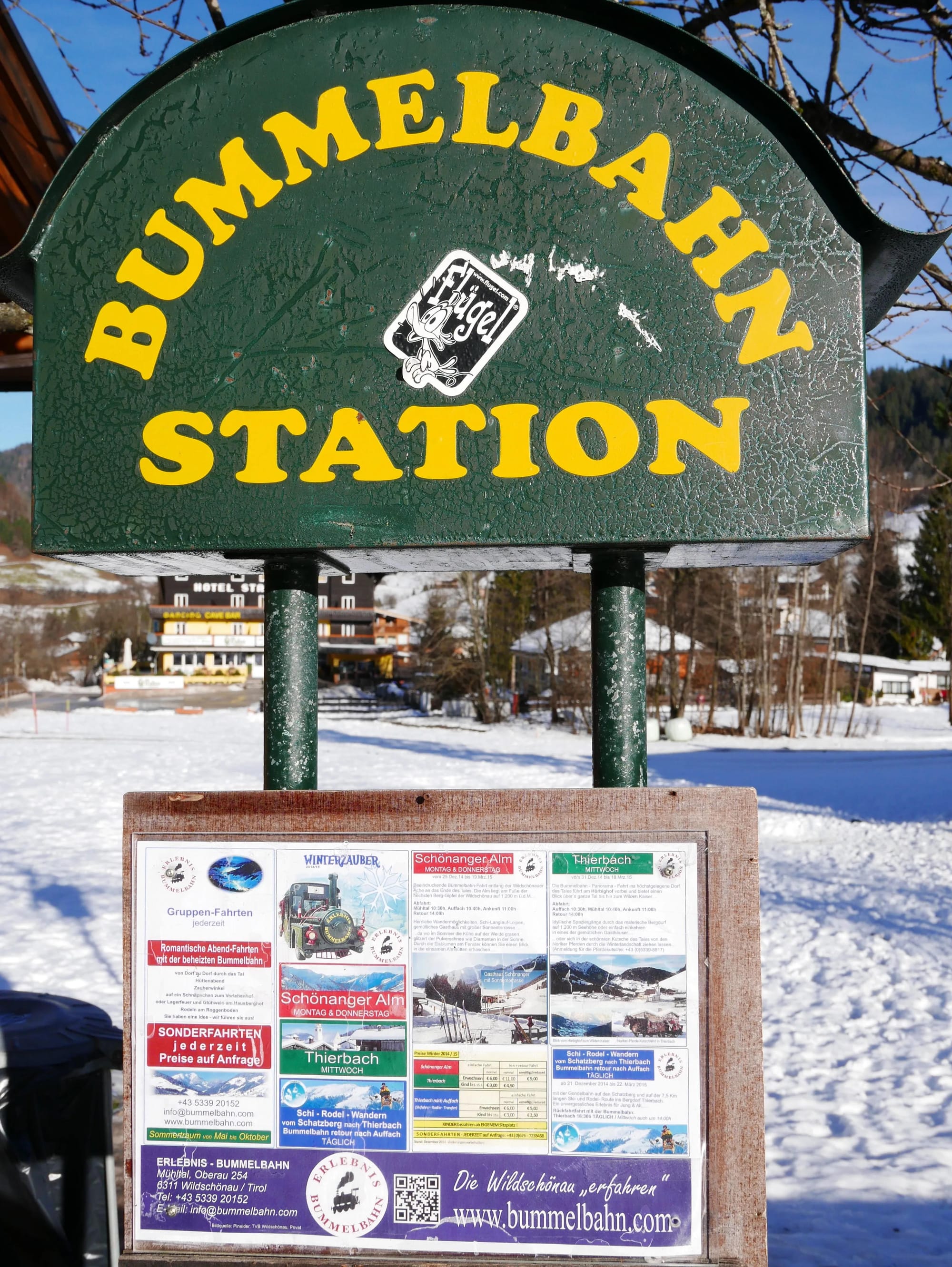 Photo by Author — Bummelbahn Station, Niederau