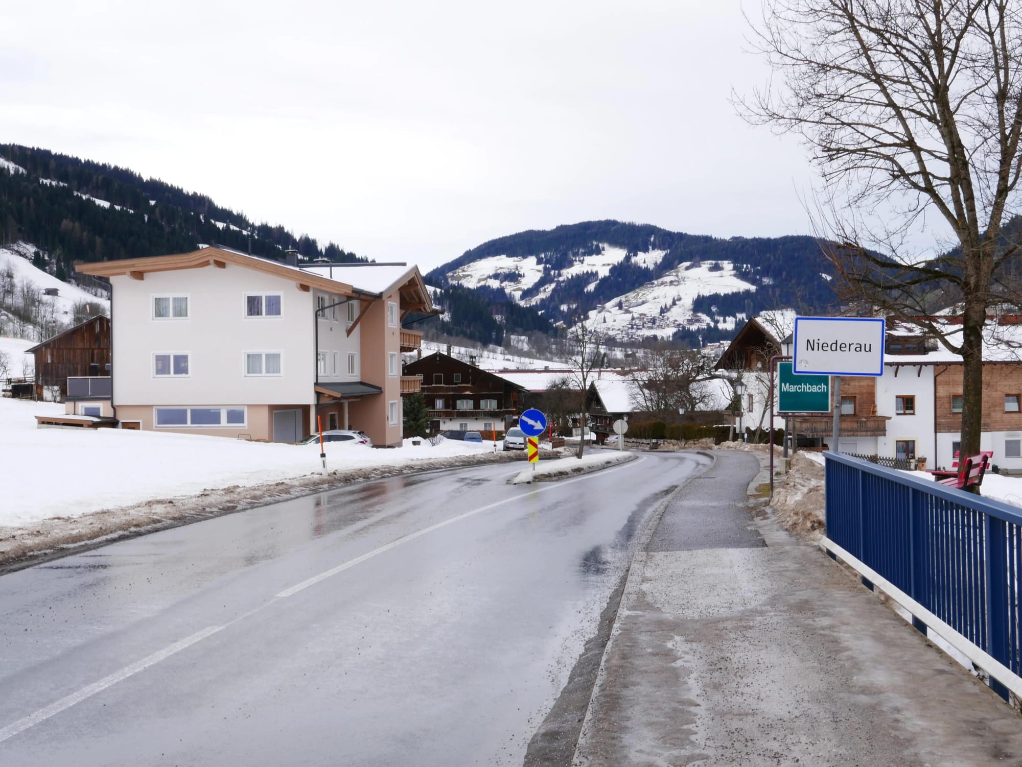 Photo by Author — Niederau — the main road through town