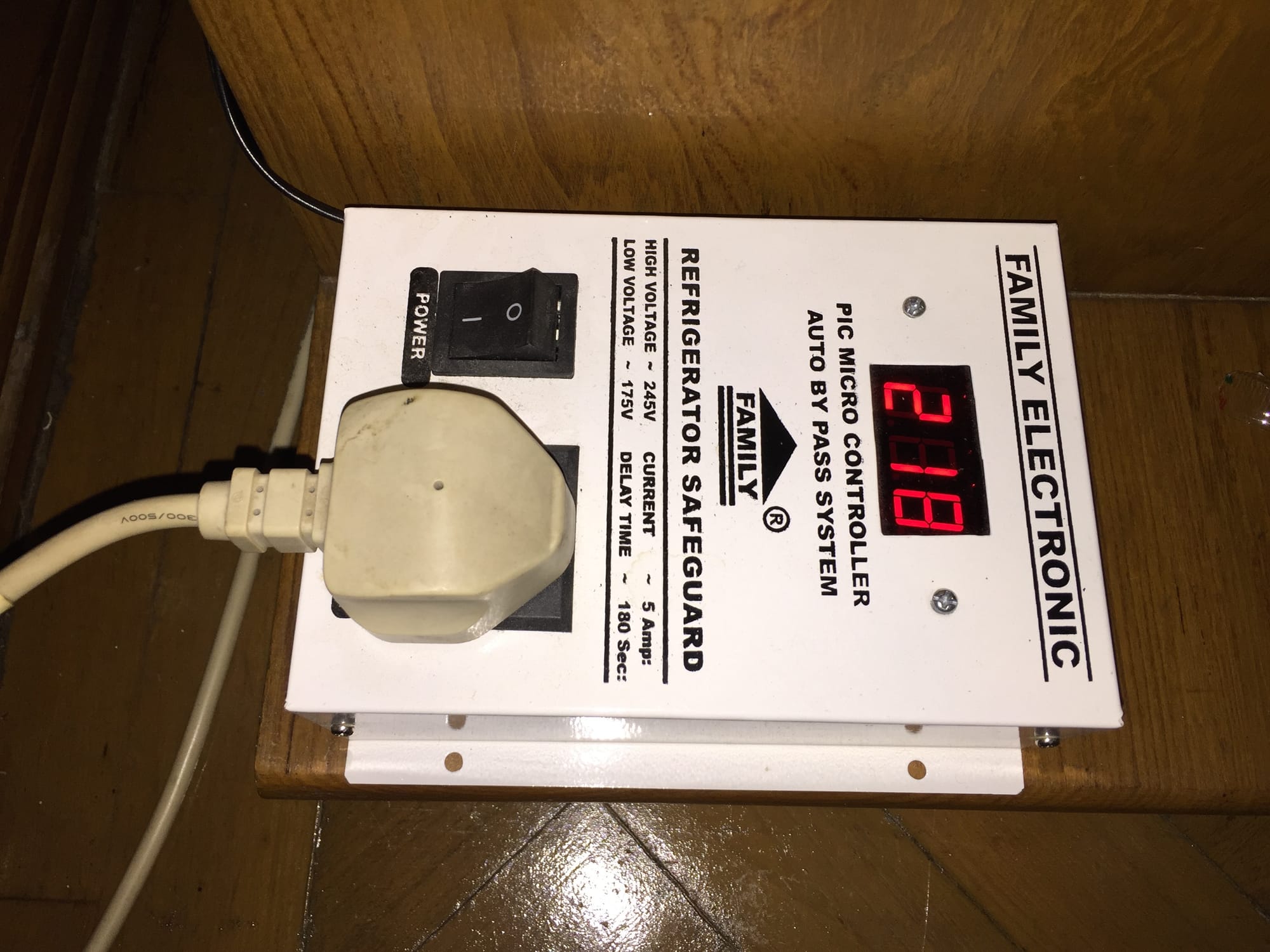 Photo by Author — surge protector in the room