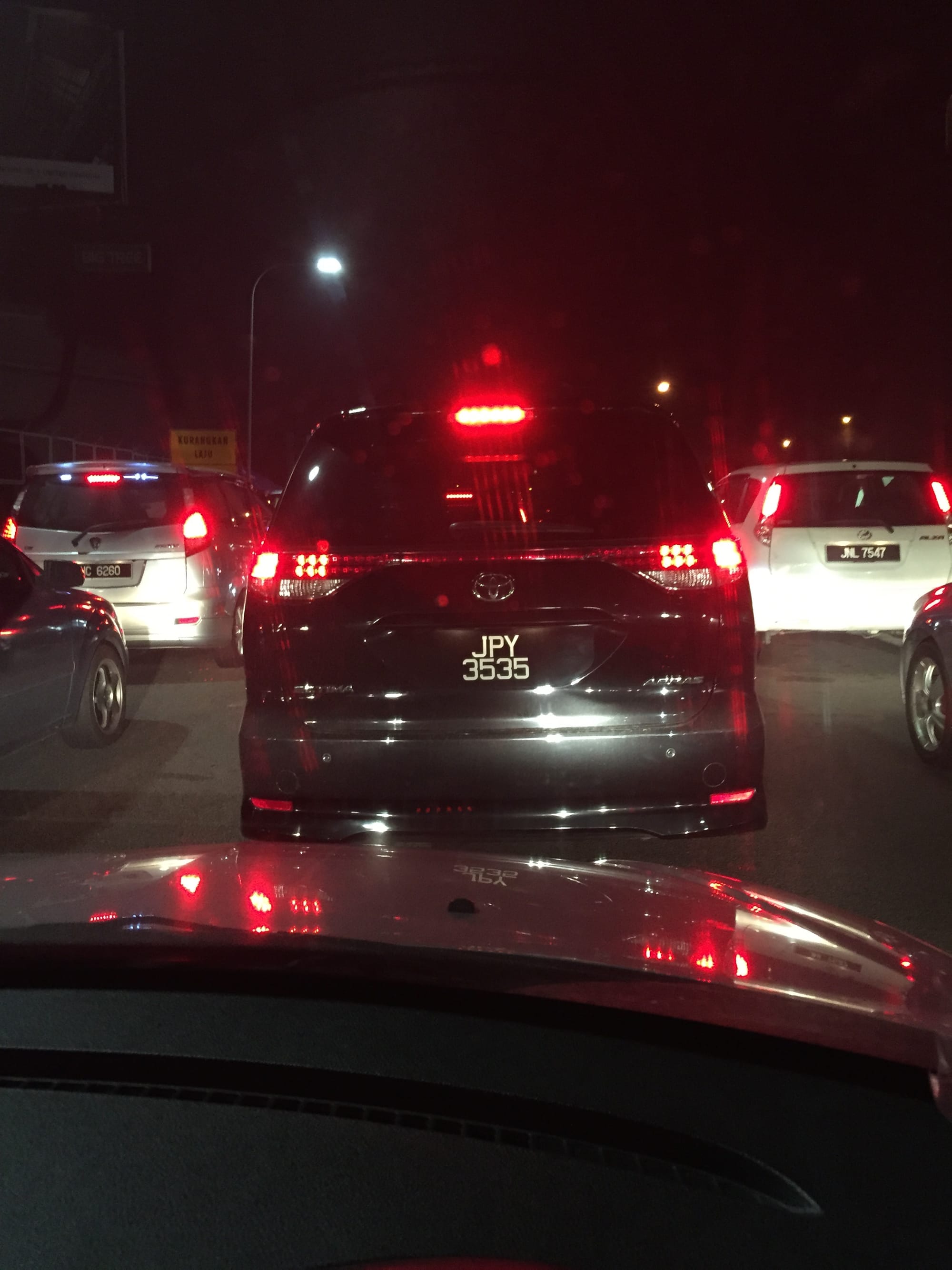 Photo by Author — and then it got dark while queuing at the border