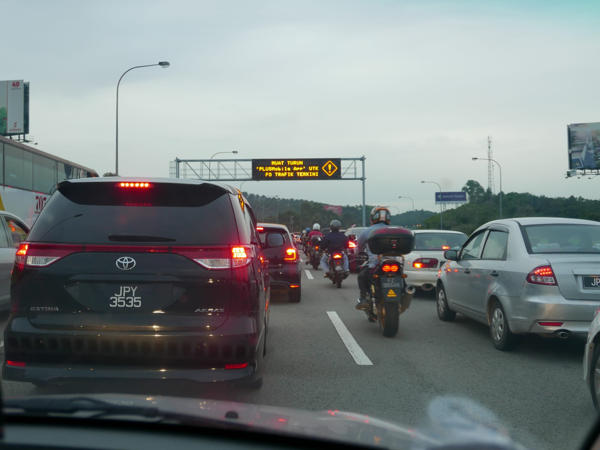 Photo by Author — more queues at the border