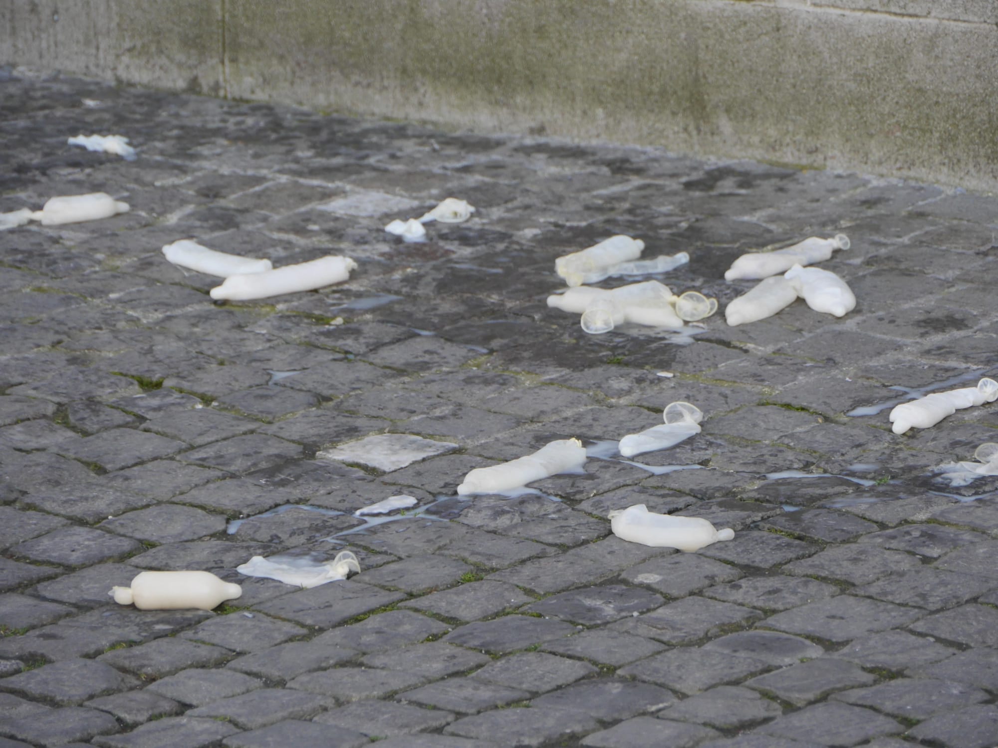 Photo by Author — Condoms at the church — why?