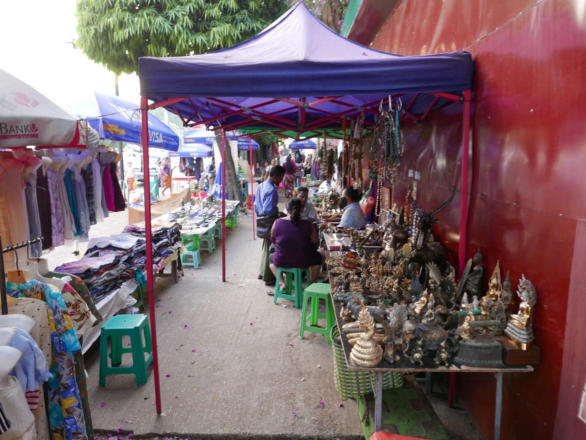 Photo by Author — street traders in Yangon (Rangoon), Myanmar (Burma)