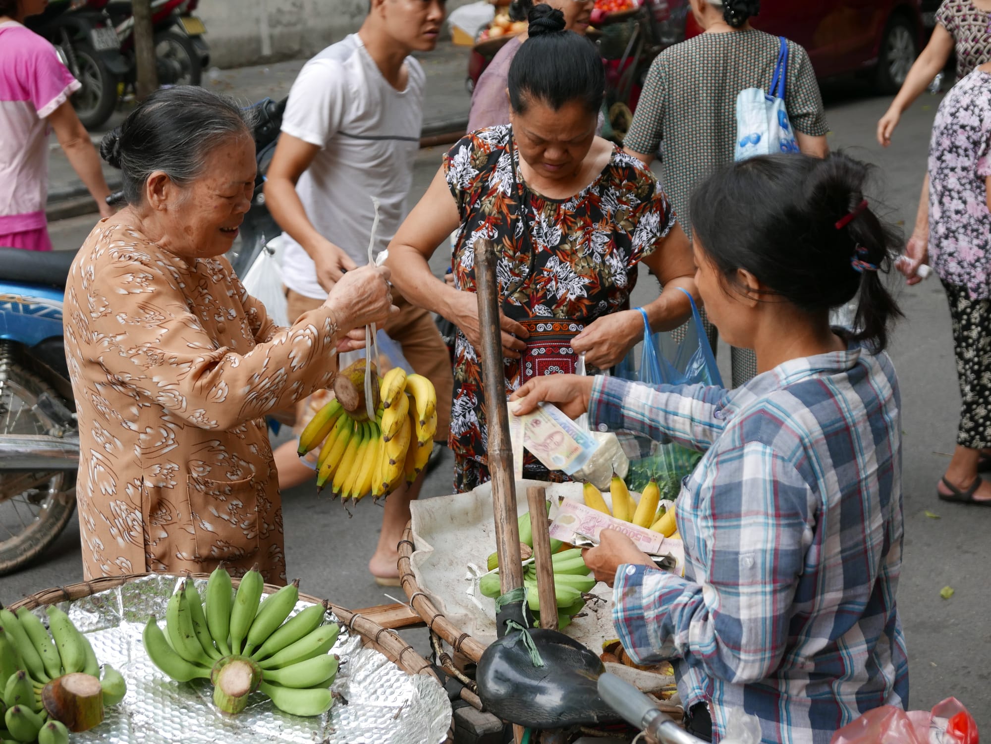 Photo by Author — Street Market near Hồ Hoàn Kiếm (Hoan Kiem Lake), Hanoi, Vietnam