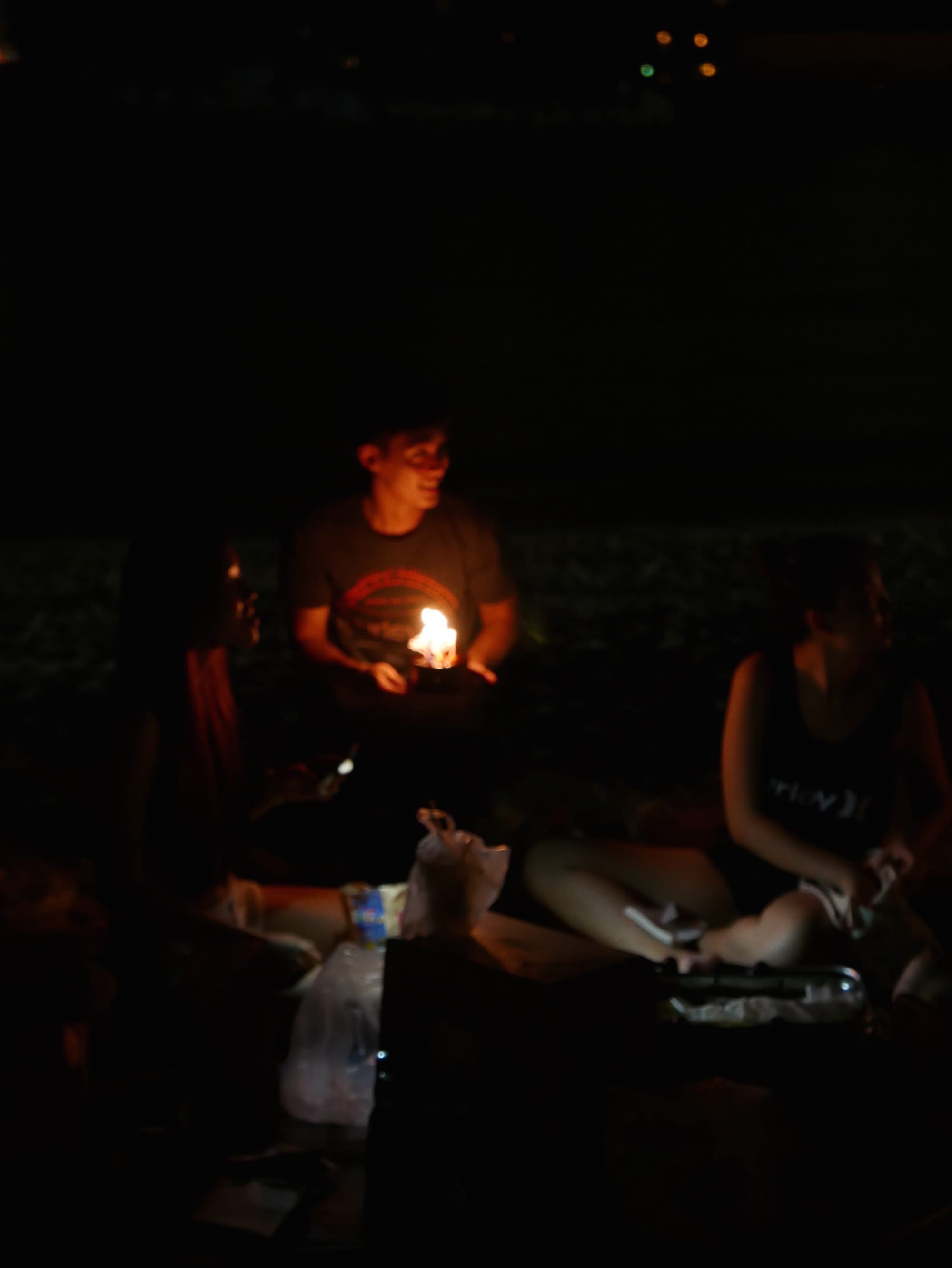 Photo by Author — partying at Siloso Beach, Singapore