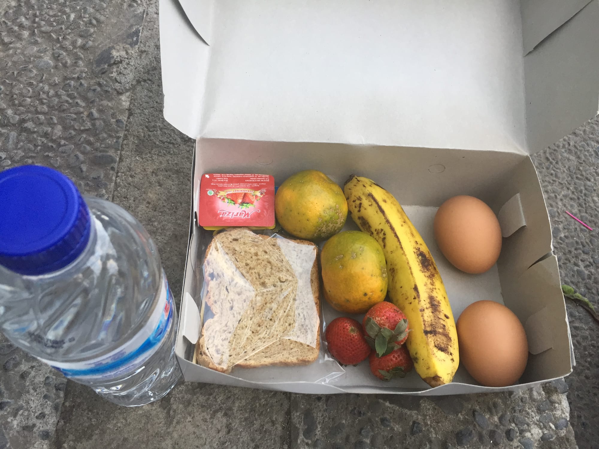 Photo by Author — my special early morning leaving breakfast at the Gajah Biru Bungalows, Ubud, Bali, Indonesia