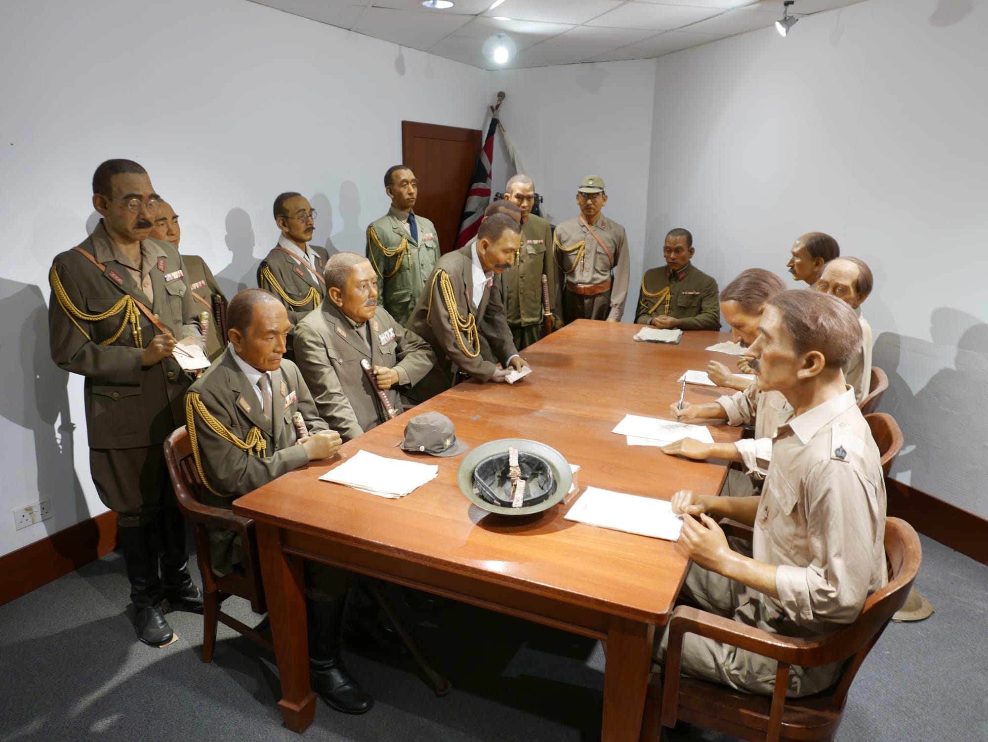 Photo by Author — British Surrender at the Ford Motors Boardroom — 15th February 1942 — Fort Siloso, Singapore